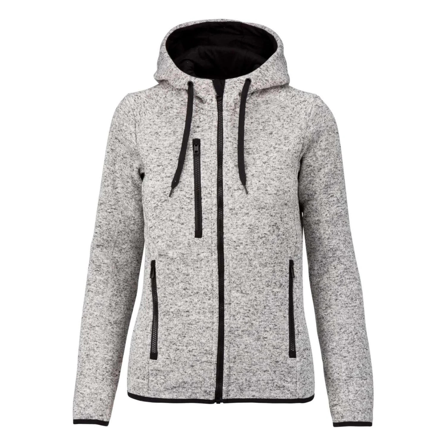 Proact Női heather kapucnis dzseki pulóverek és kardigán Light Grey Melange
