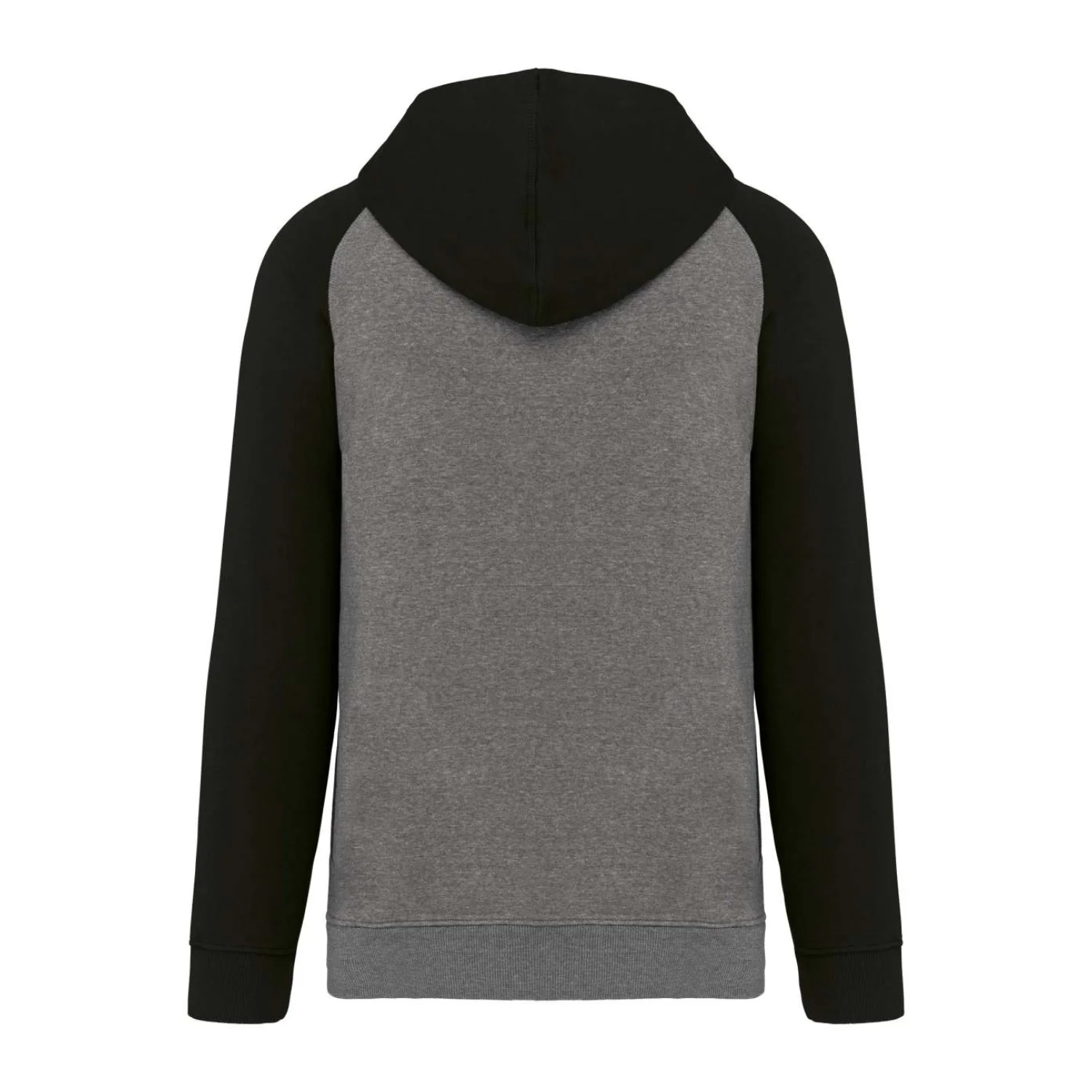 Proact Felnőtt kétszínű, kapucnis melegítőfelső sportruházat Grey Heather/Black