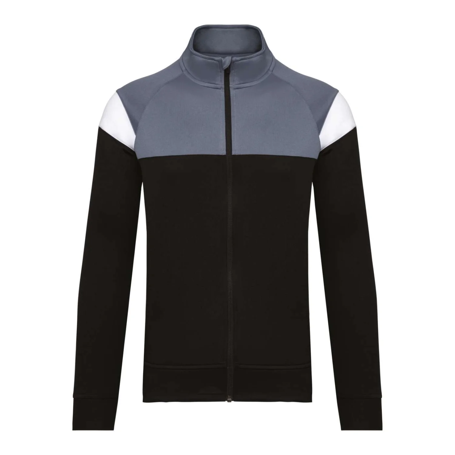 Proact Felnőtt cipzáras melegítőfelső sportruházat Black/Sporty Grey