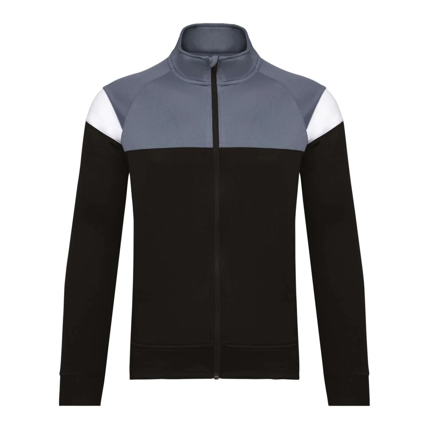 Proact Gyerek cipzáras melegítőfelső sportruházat Black/Sporty Grey
