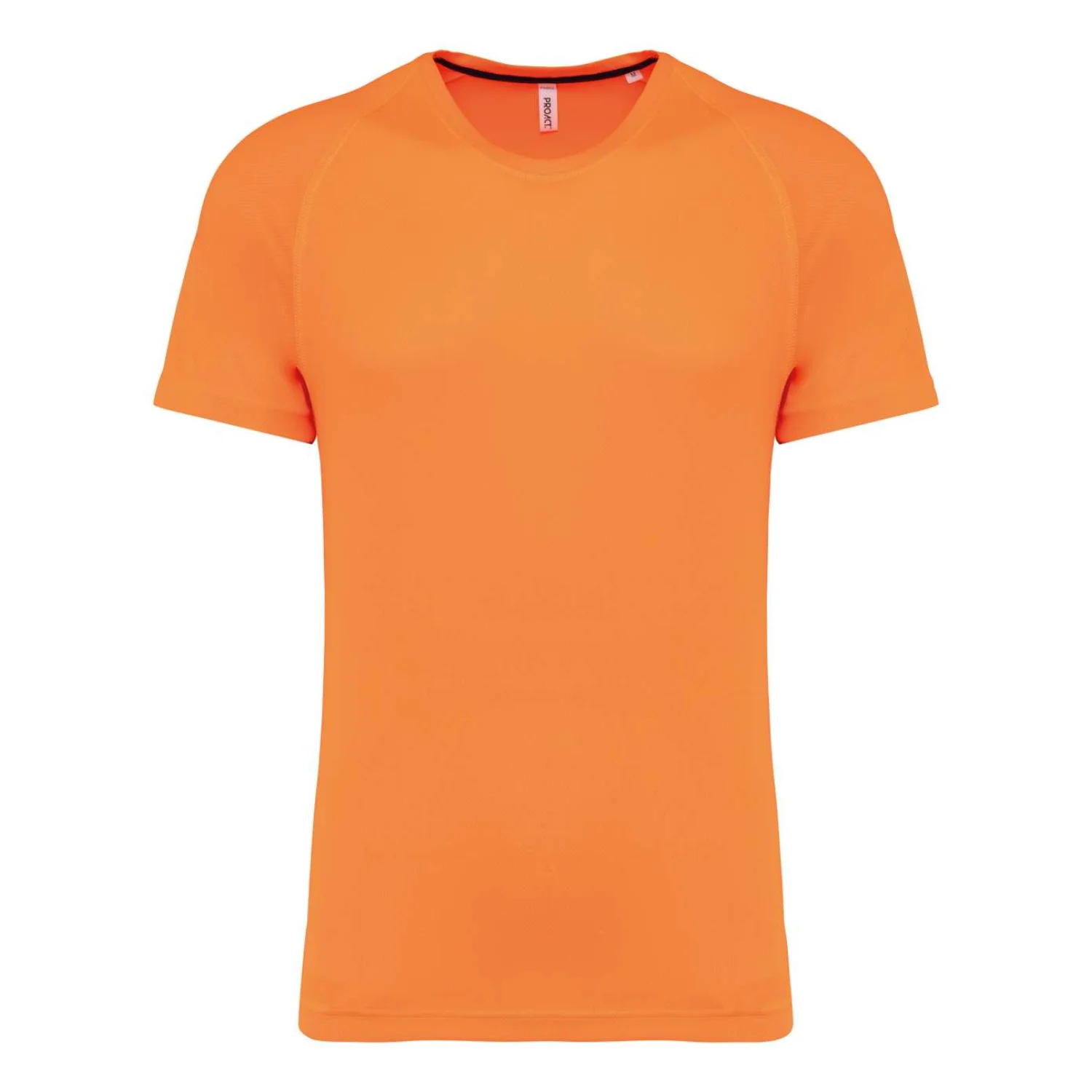 Proact Férfi újrahasznosított környakas sport póló sportruházat Fluorescent Orange