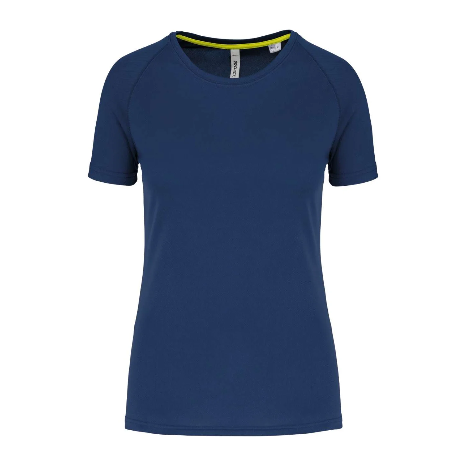 Proact Női újrahasznosított környakas sport póló sportruházat Sporty Navy