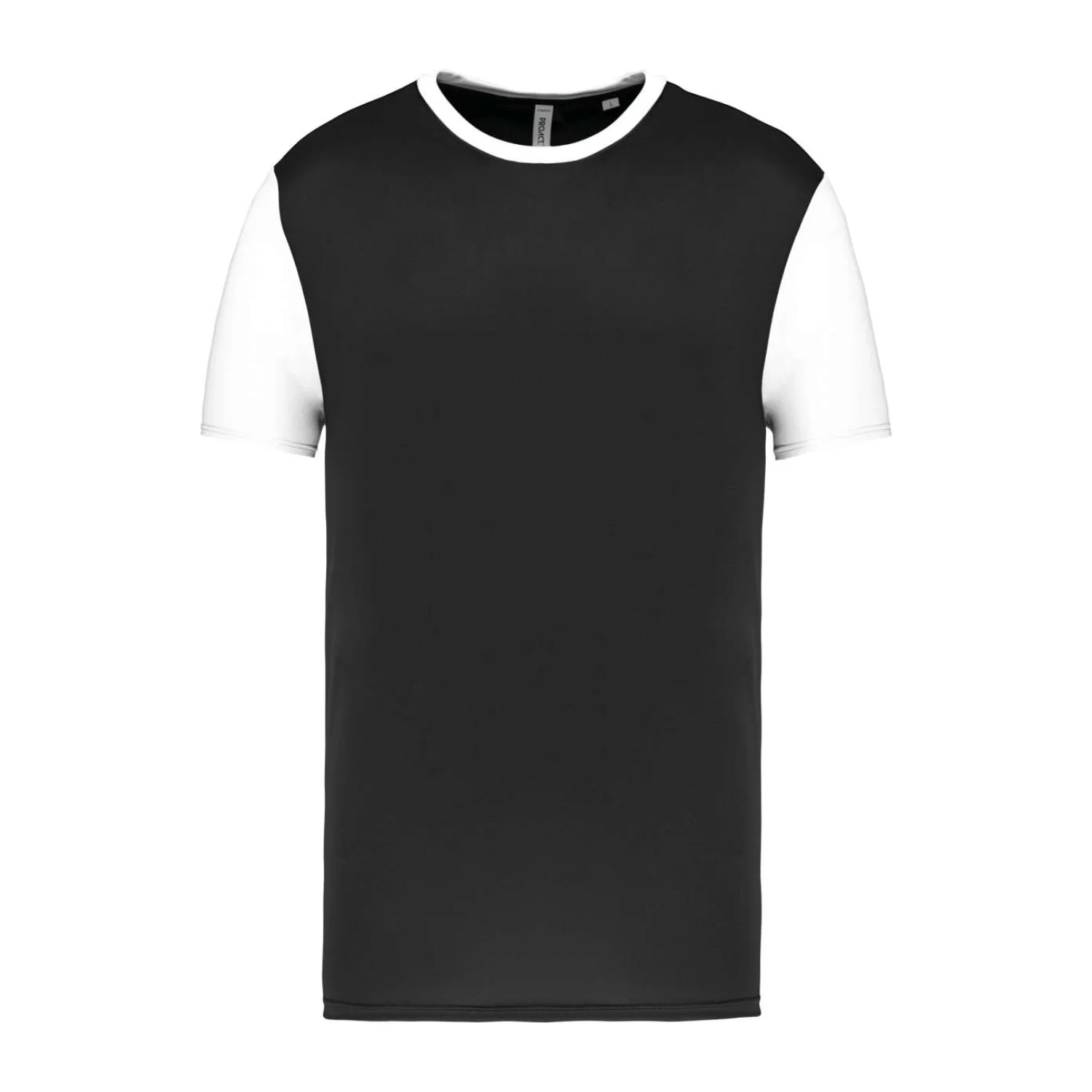 Proact Felnőtt két színű rövid ujjú póló sportruházat Black/White