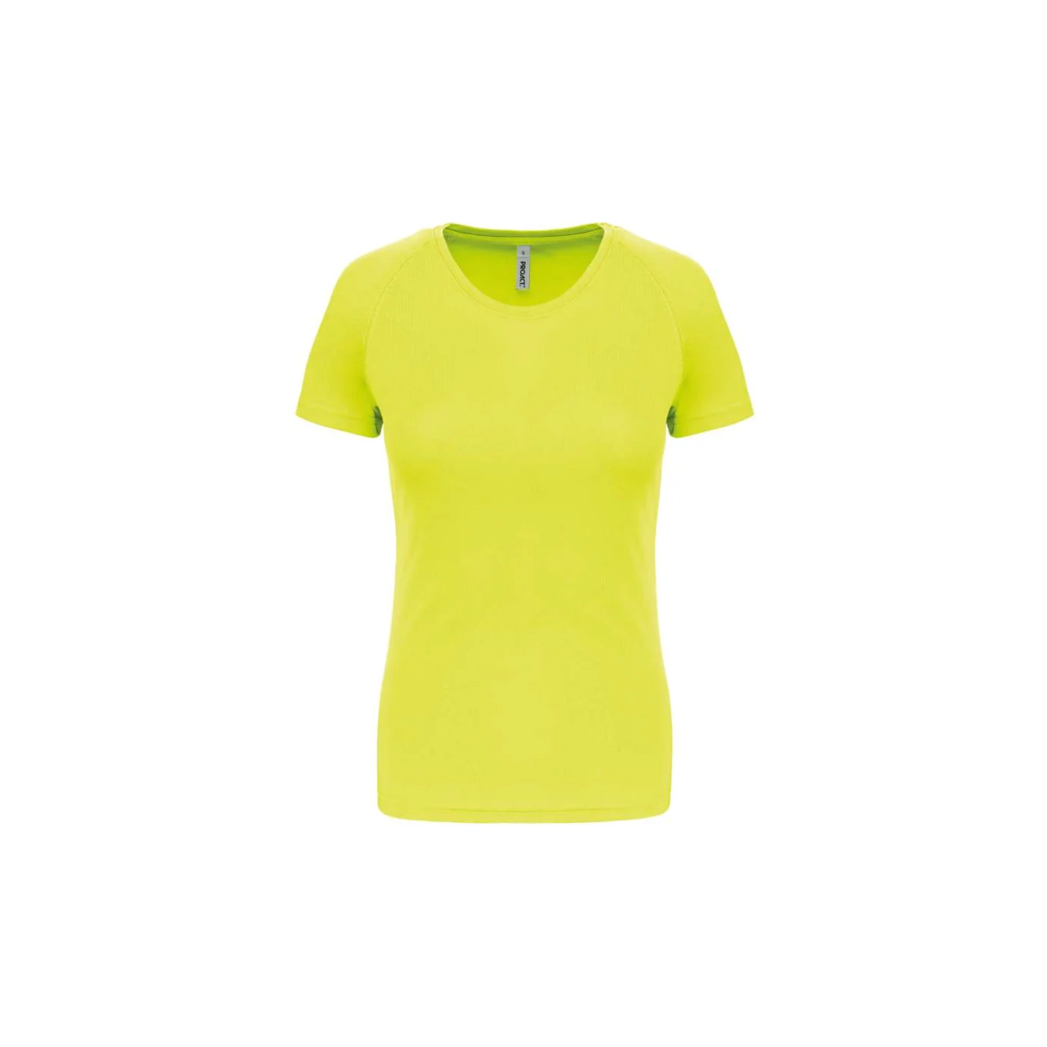 Proact Női rövid ujjú sport póló sportruházat Fluorescent Yellow