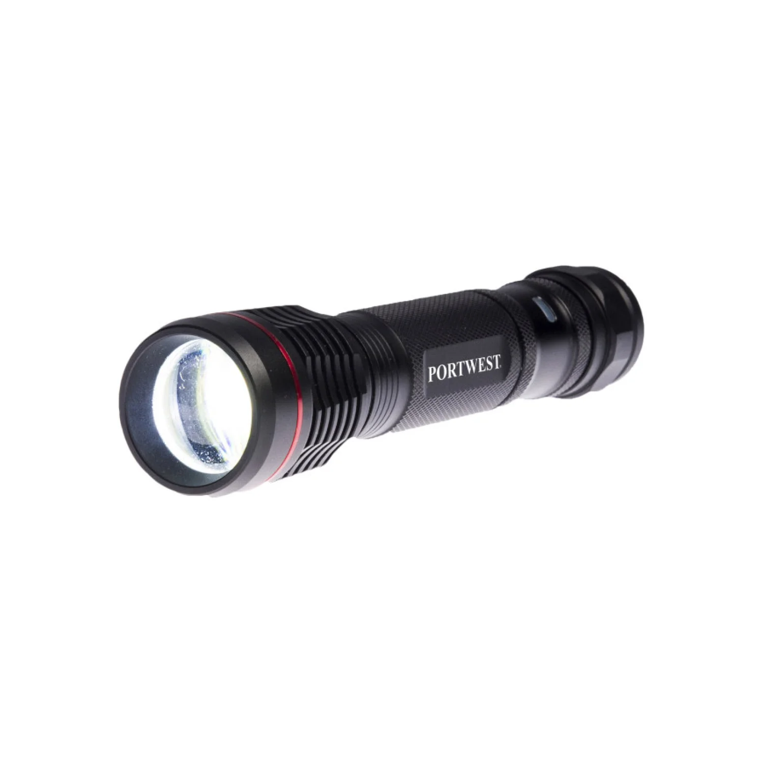 Portwest Zseblámpa (USB-ről tölthető) fekete