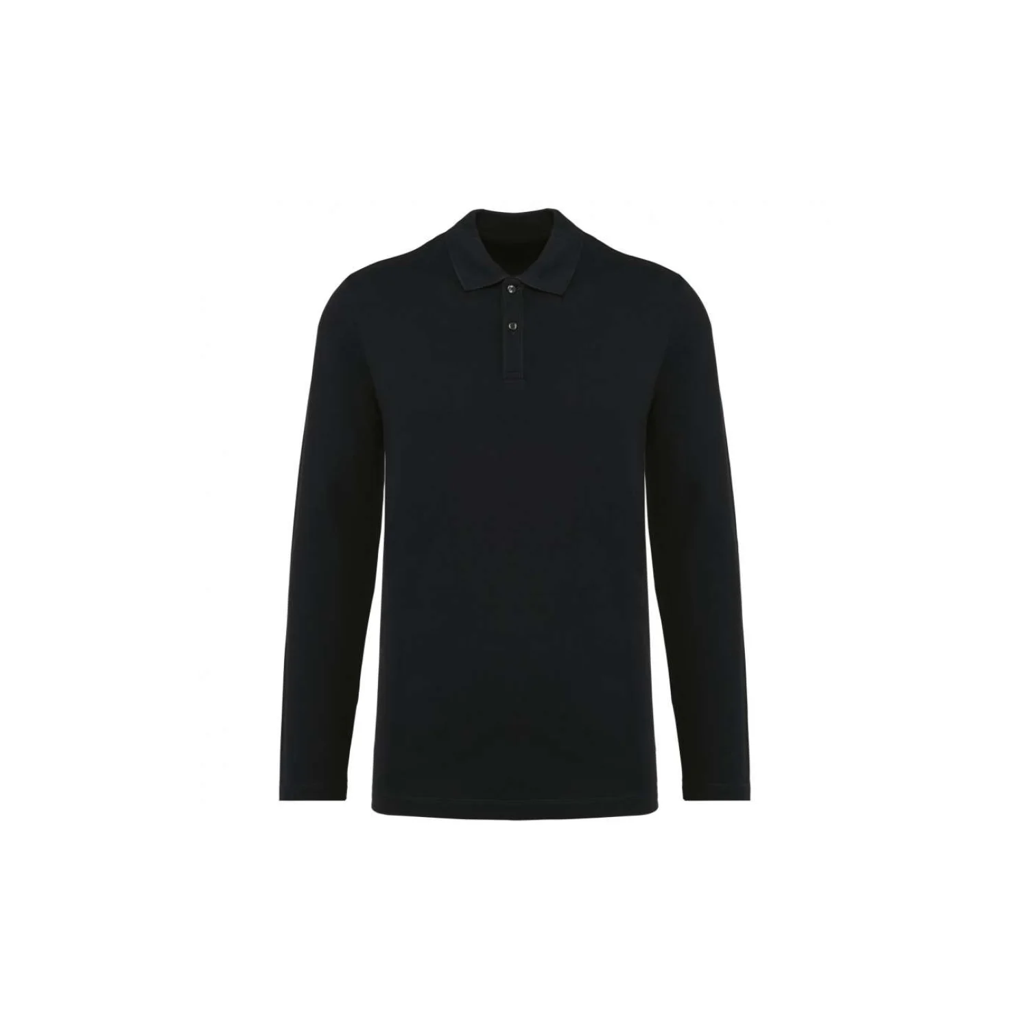 Kariban Premium Férfi hosszú ujjú SUPIMA® galléros póló Black