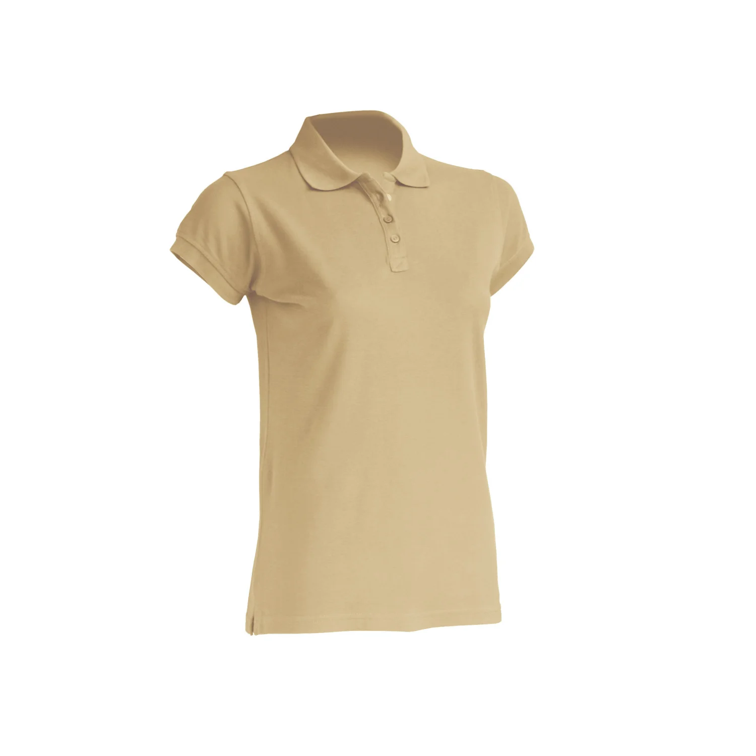 JHK Women's polo short-sleeve, royal blue Beige
