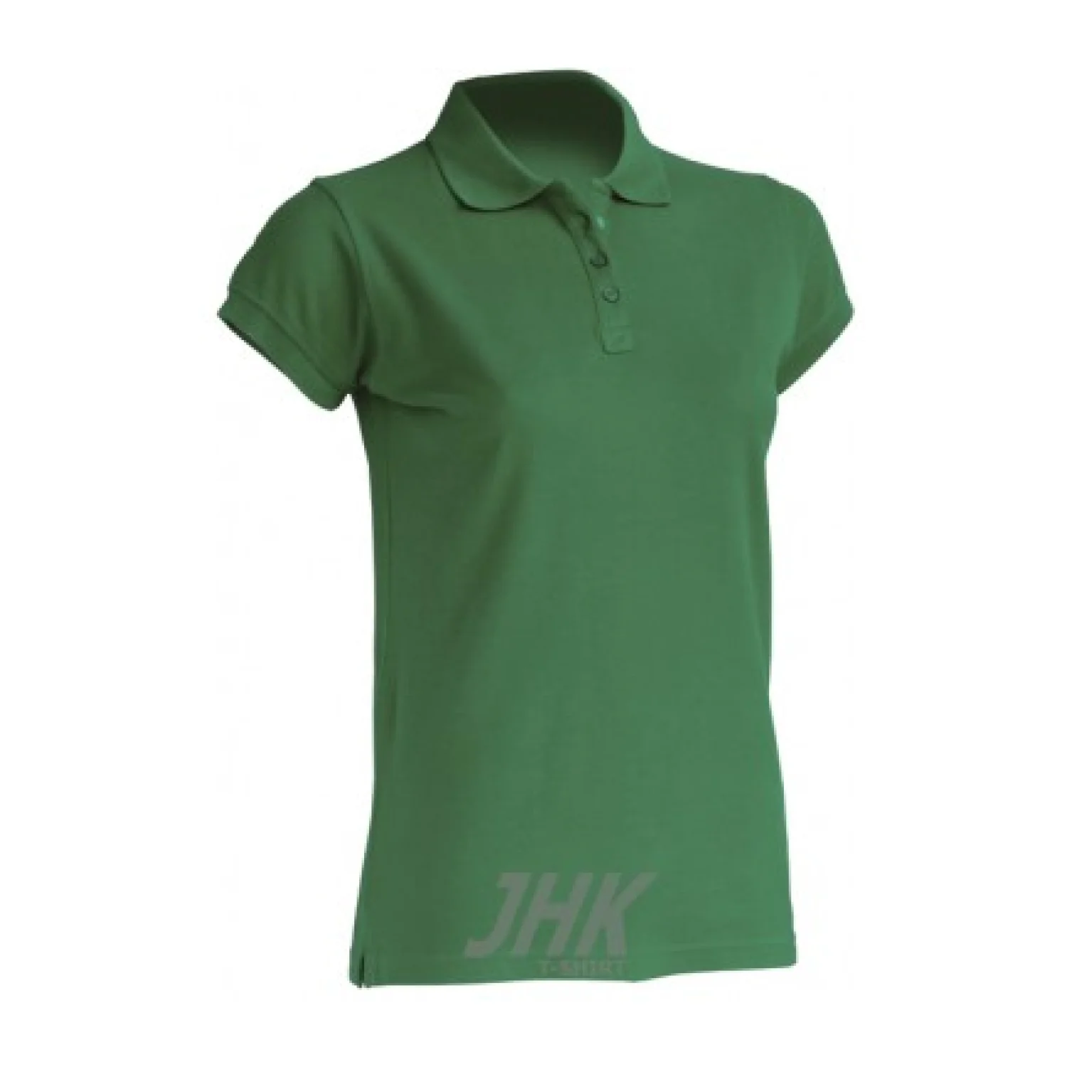 JHK Women's polo short-sleeve, royal blue Green