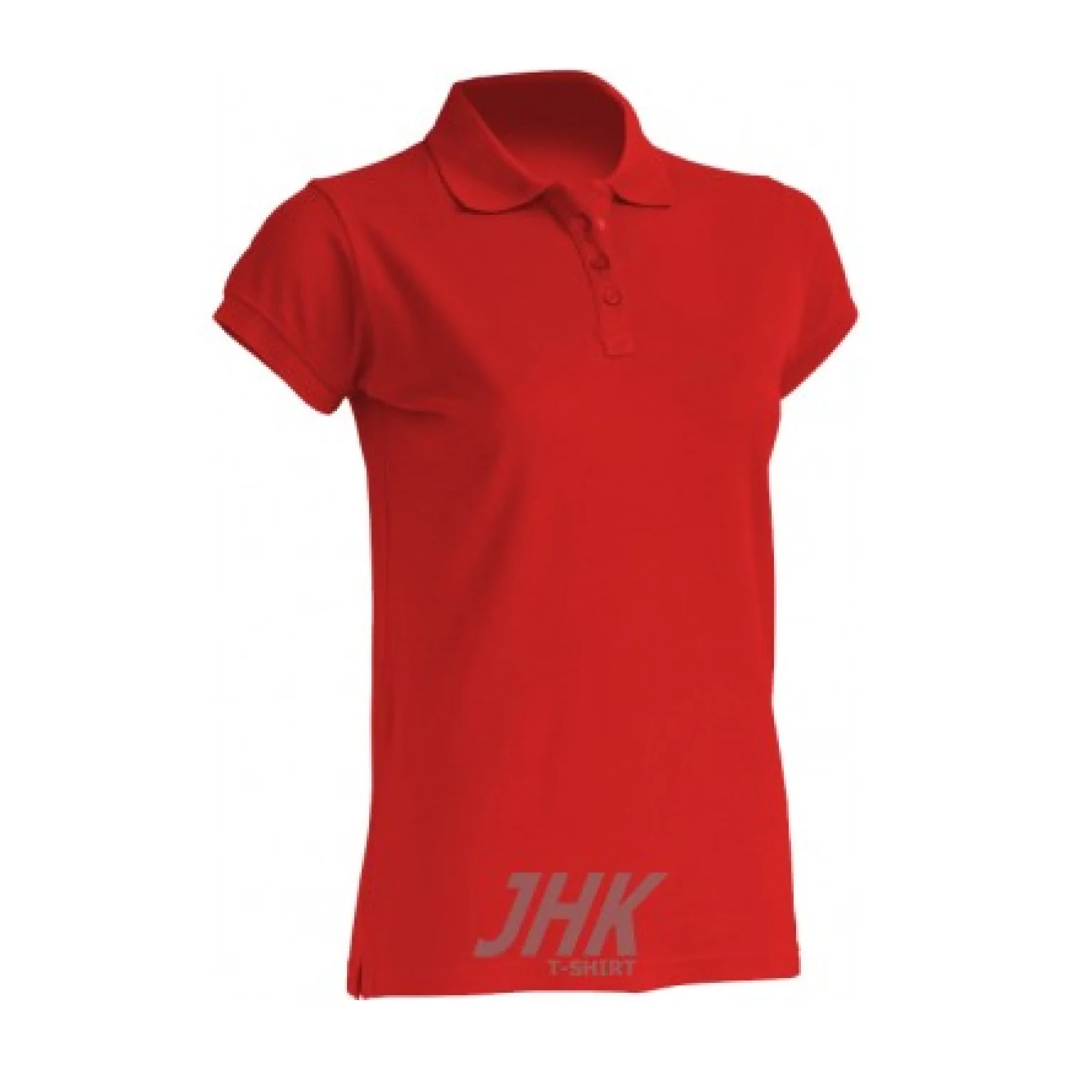 JHK Women's polo short-sleeve, royal blue Red