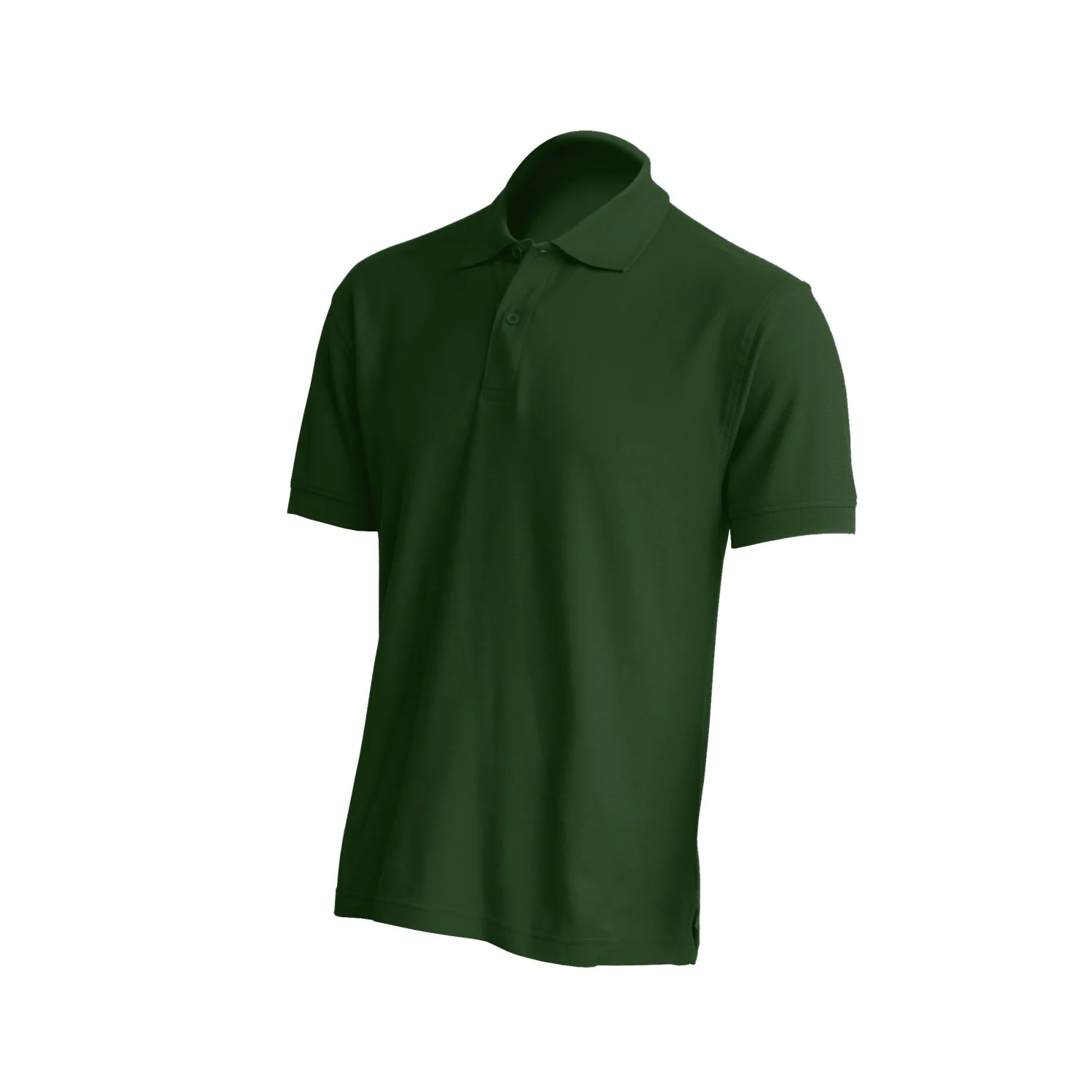 JHK Men's polo short-sleeve, dark green Dark green