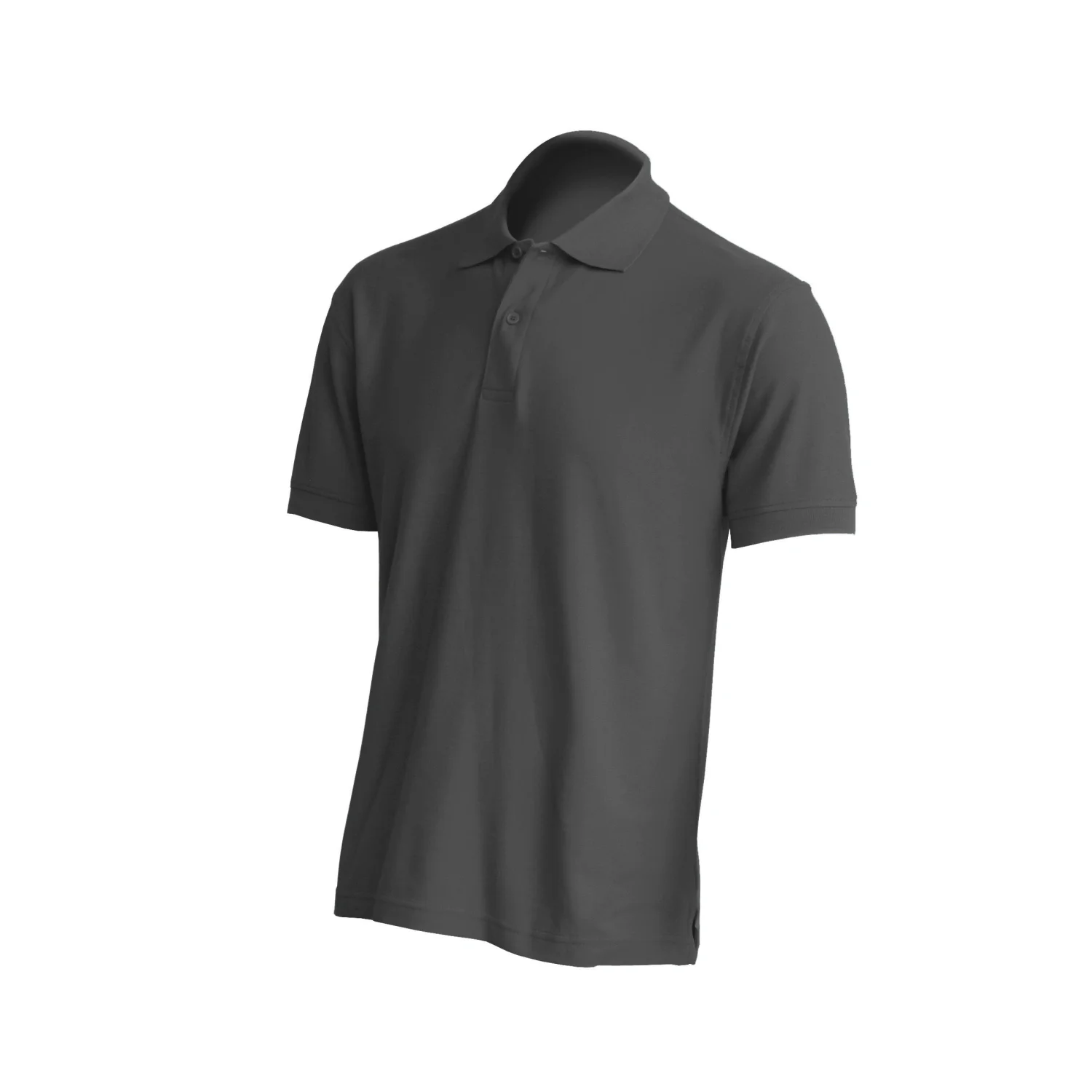 JHK Men's polo short-sleeve, dark green Grey