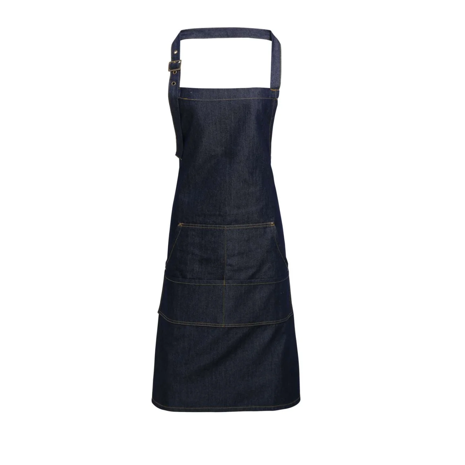 Premier Denim kötény farmer típusú varrással vendéglátás és egészségügy Indigo Denim