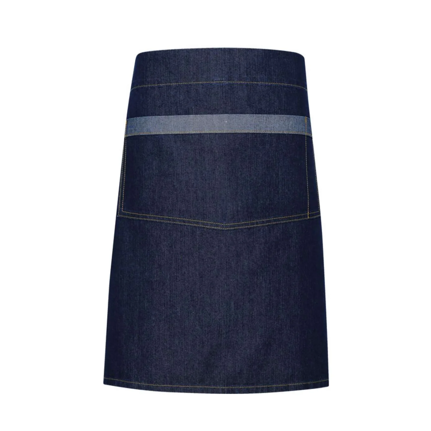 Premier 'domain' kontrasztos farmer kötény vendéglátás és egészségügy Indigo Denim