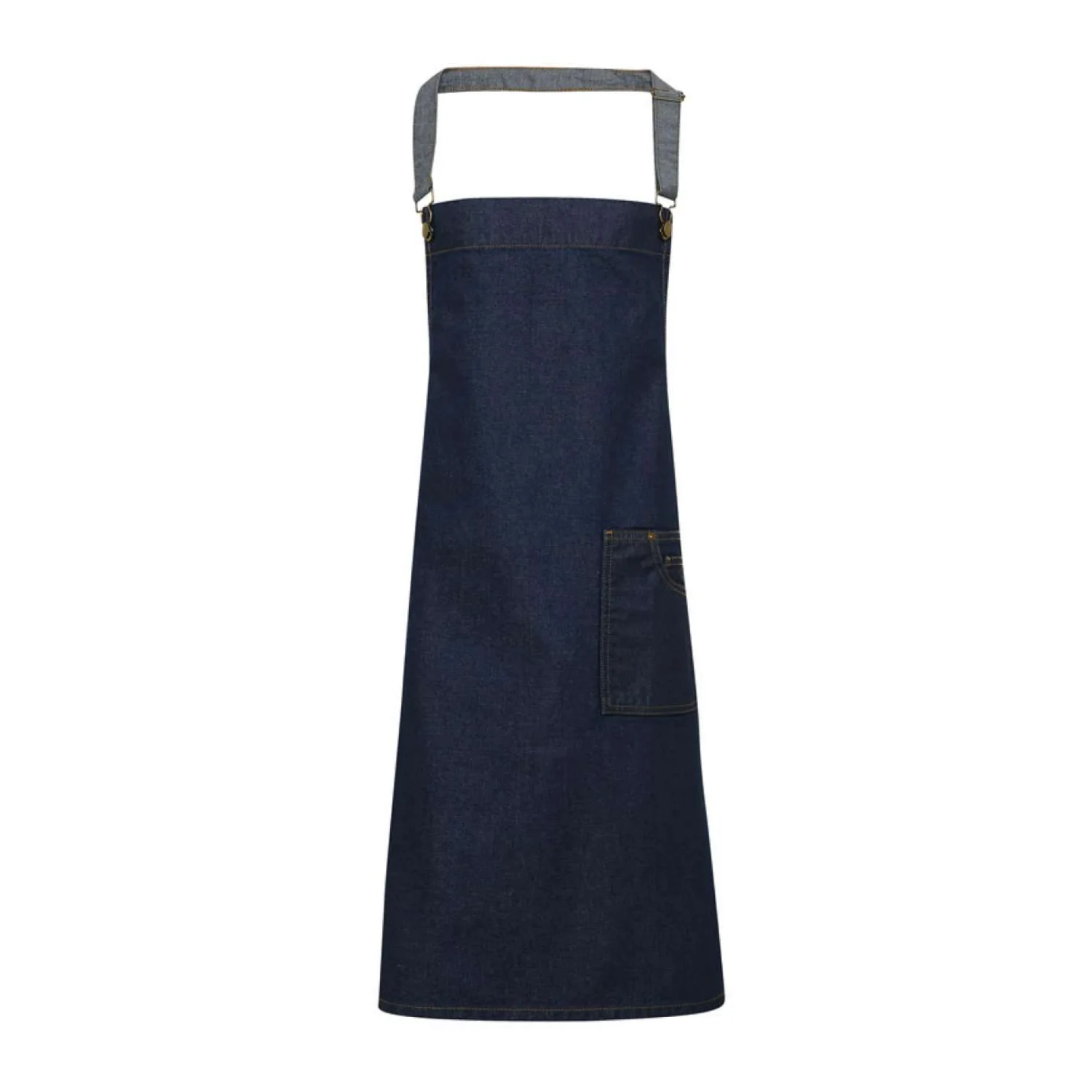 Premier 'district' viaszolt hatású farmer kötény vendéglátás és egészségügy Indigo Denim