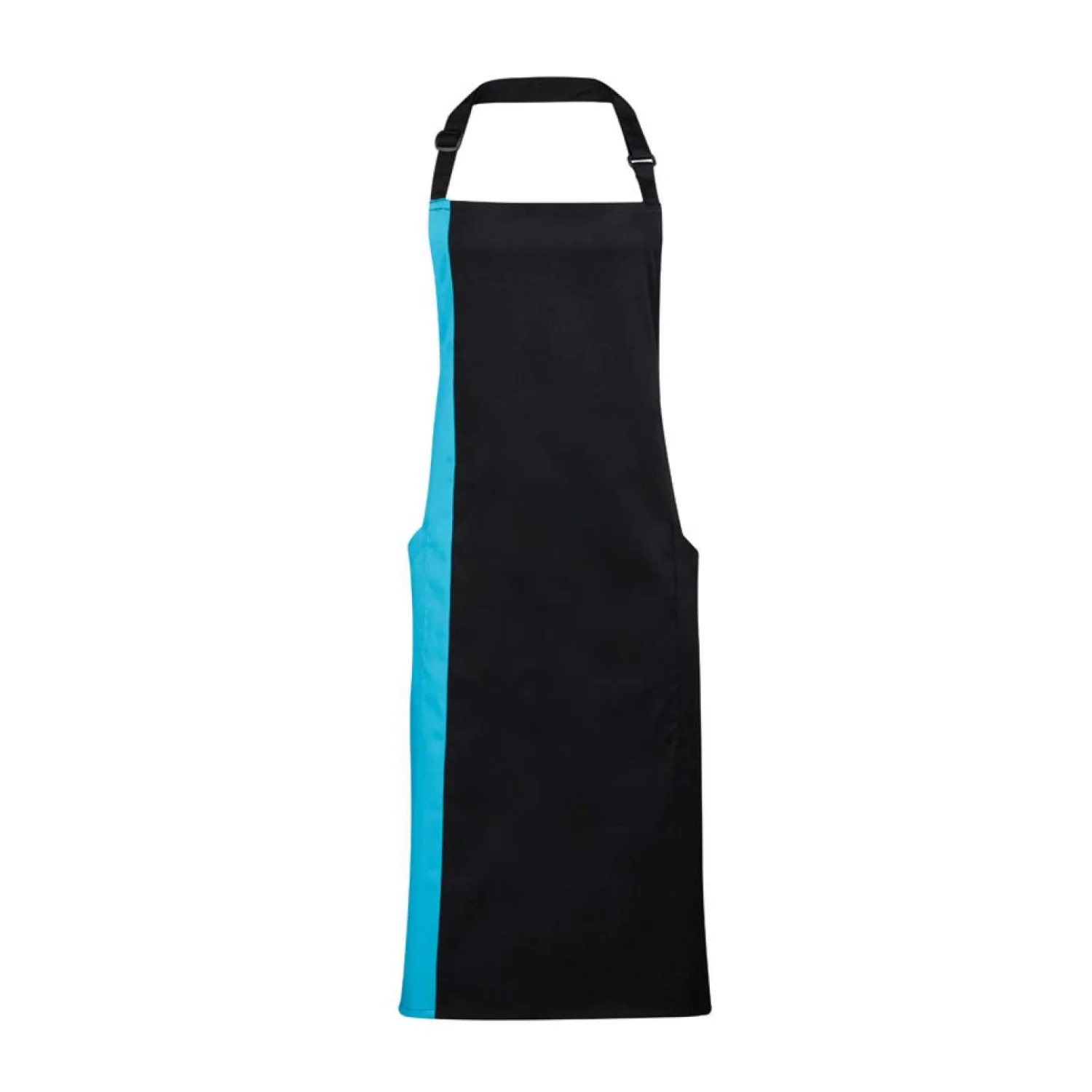 Premier 'colours collection’ kontrasztos kötény vendéglátás és egészségügy Black/Turquoise