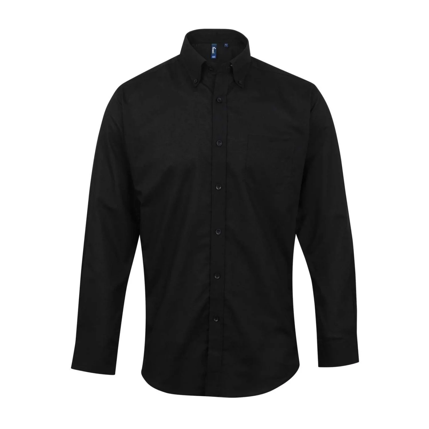 Premier Férfi hosszú ujjú prémium oxford ing Black