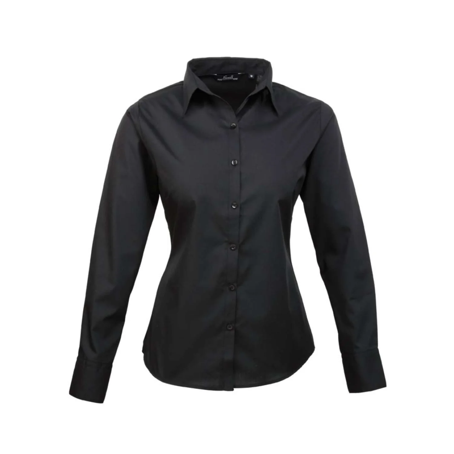 Premier Női hosszú ujjú poplin ing Black