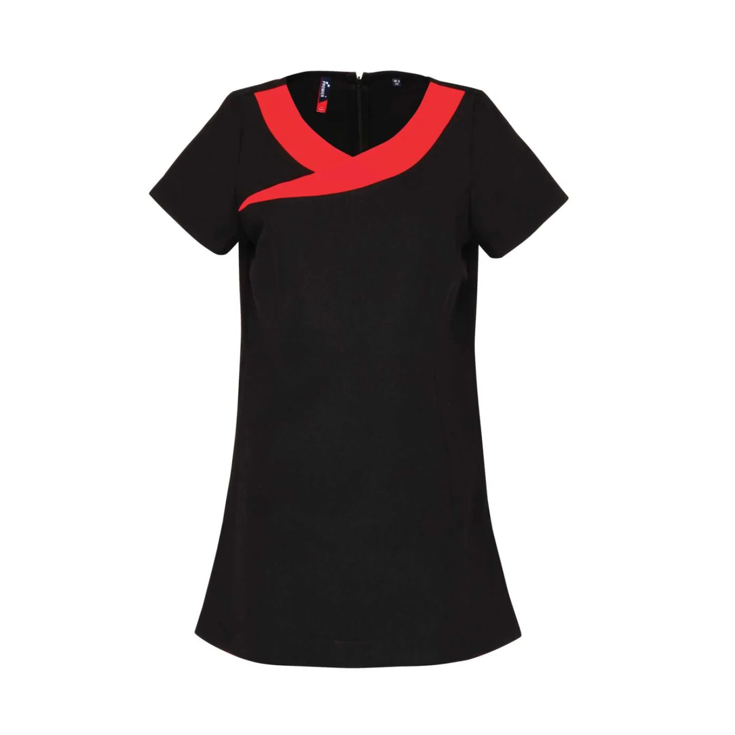 Premier ‘ivy' szépségápolási és spa tunika vendéglátás és egészségügy Black/Strawberry Red