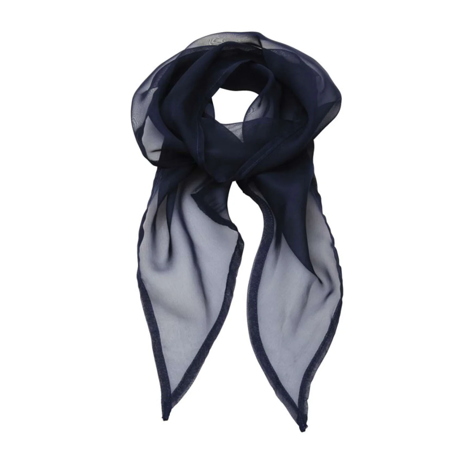 Premier 'colours collection' egyszínű sifon sál Navy