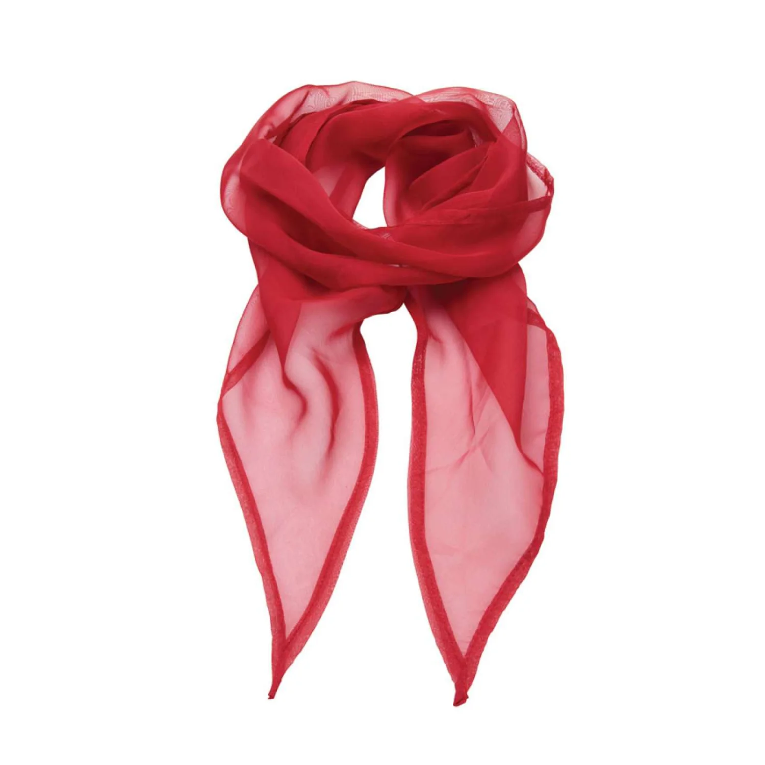 Premier 'colours collection' egyszínű sifon sál Red