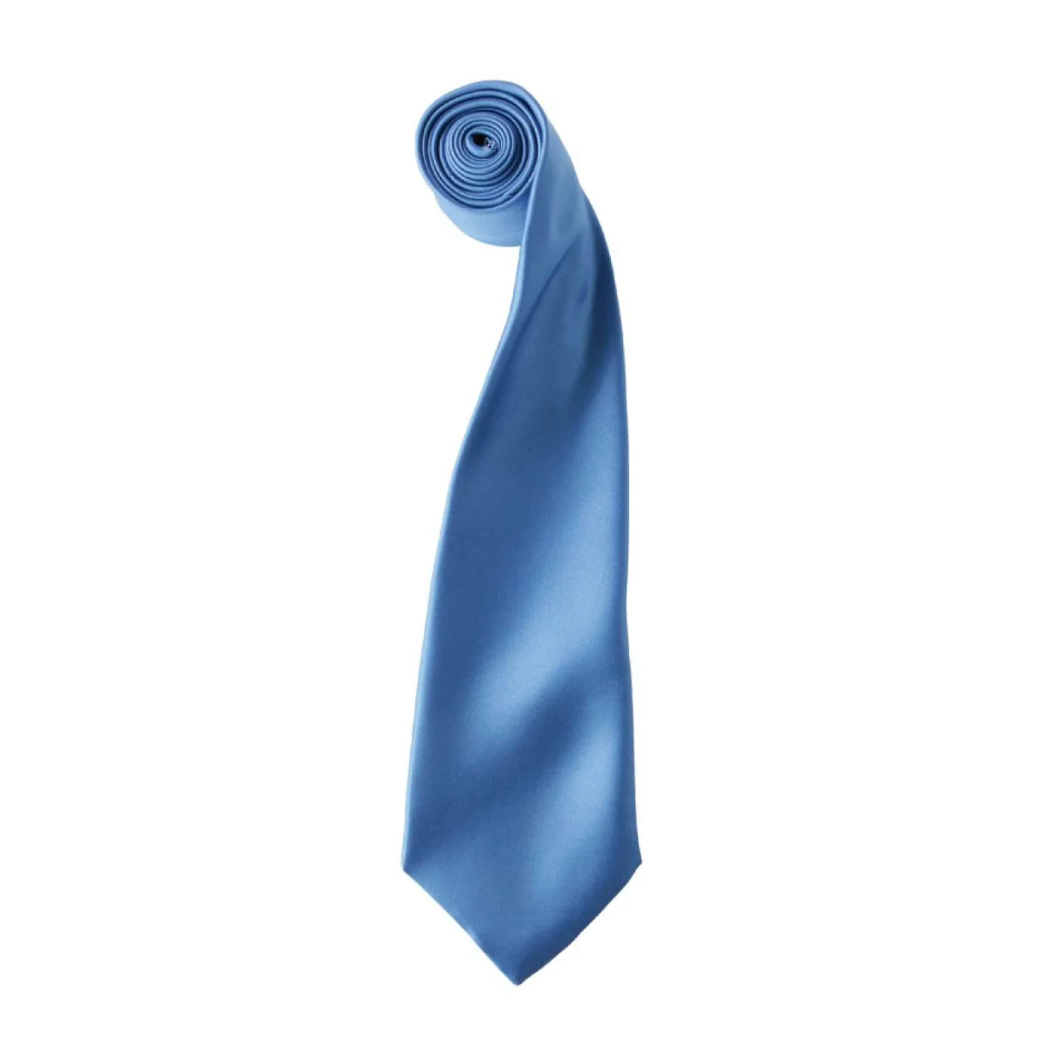 Premier 'colours collection' szatén nyakkendő Mid Blue