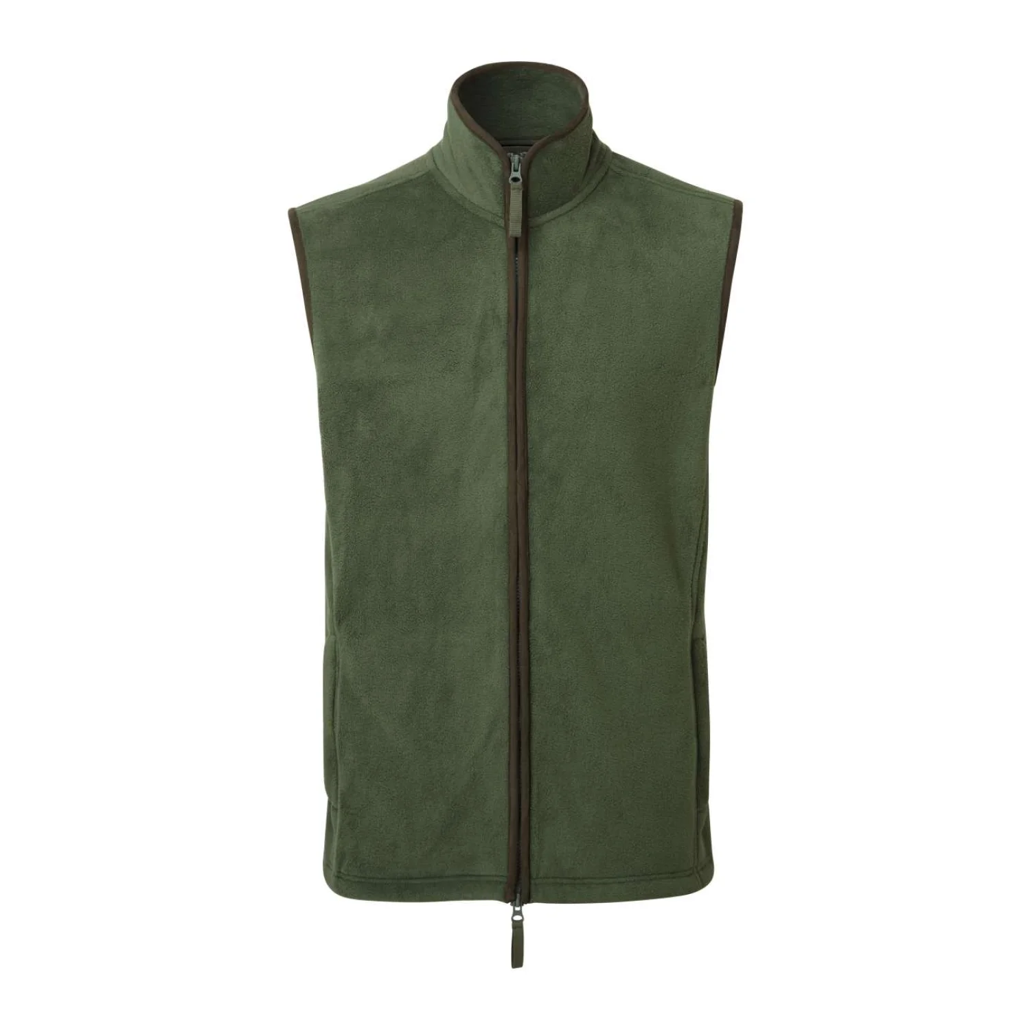 Premier Férfi 'artisan' polár mellény pulóverek és kardigán Moss Green/Brown