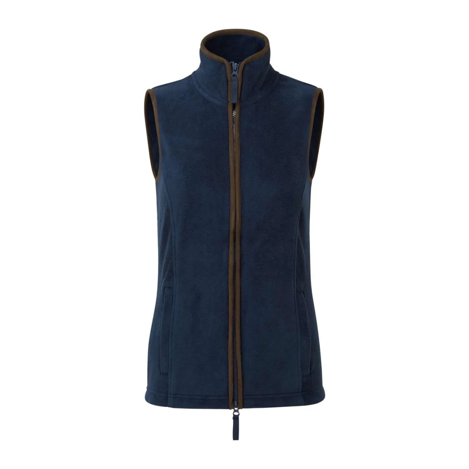Premier Női 'artisan' polár mellény pulóverek és kardigán Navy/Brown