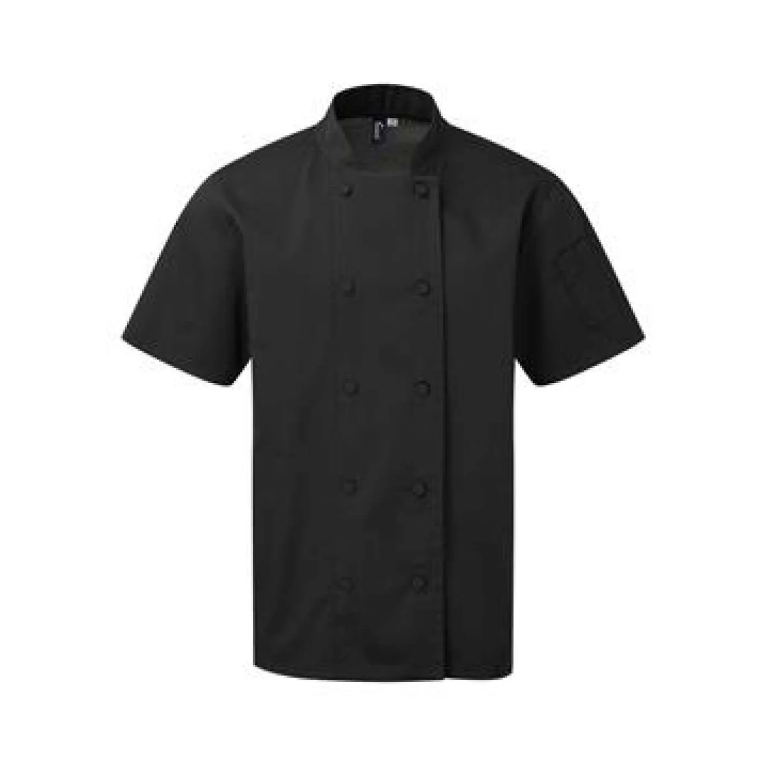 Premier COOLCHECKER® rövid ujjú szakácskabát vendéglátás és egészségügy Black
