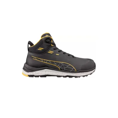 Puma XPLORE Anthr/Yellow Mid S3S ESD FO HRO SR munkavédelmi bakancs