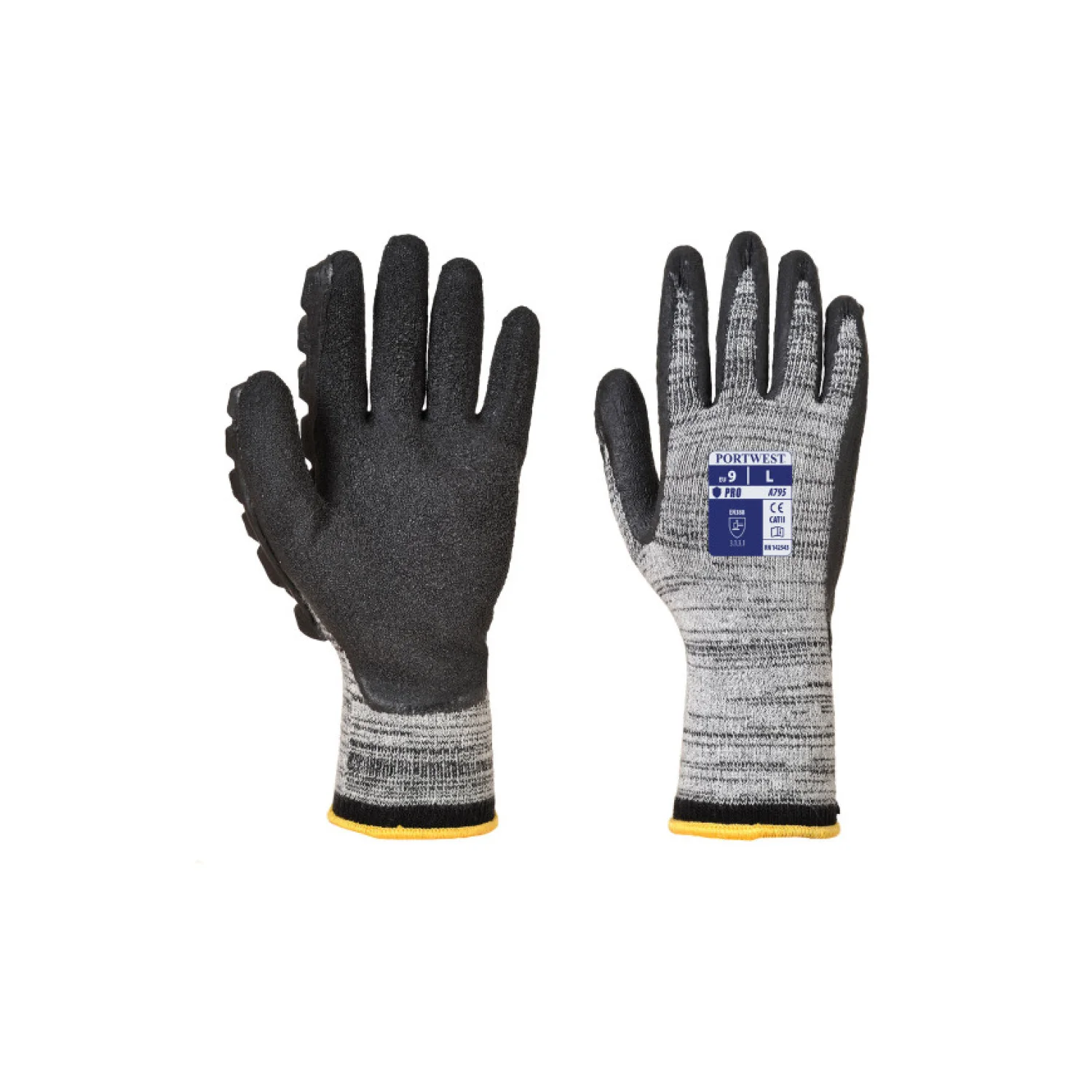Portwest A795 - Hammer-Safe kesztyű (jobb) szürke
