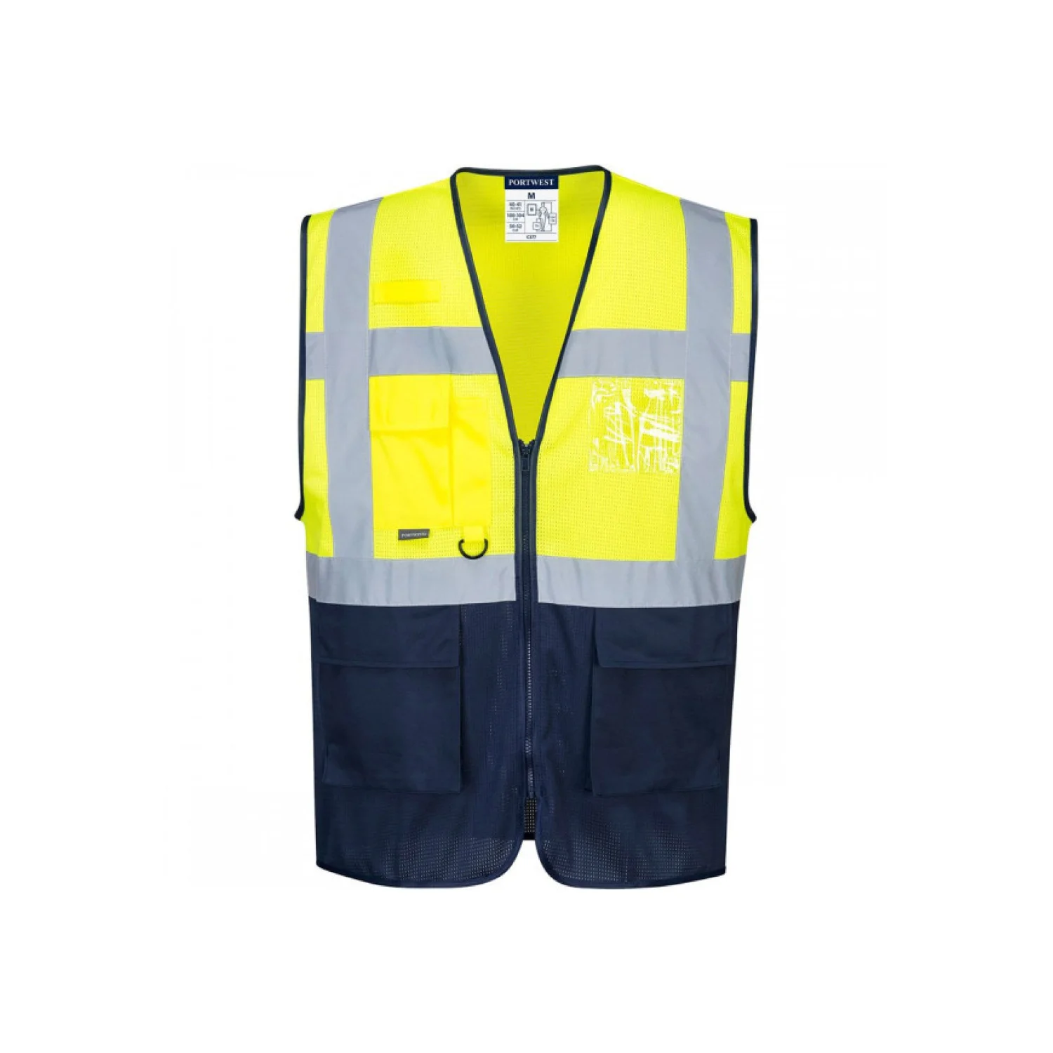 Portwest C377 - Hi-Vis kéttónusú MeshAir Executive mellény sárga