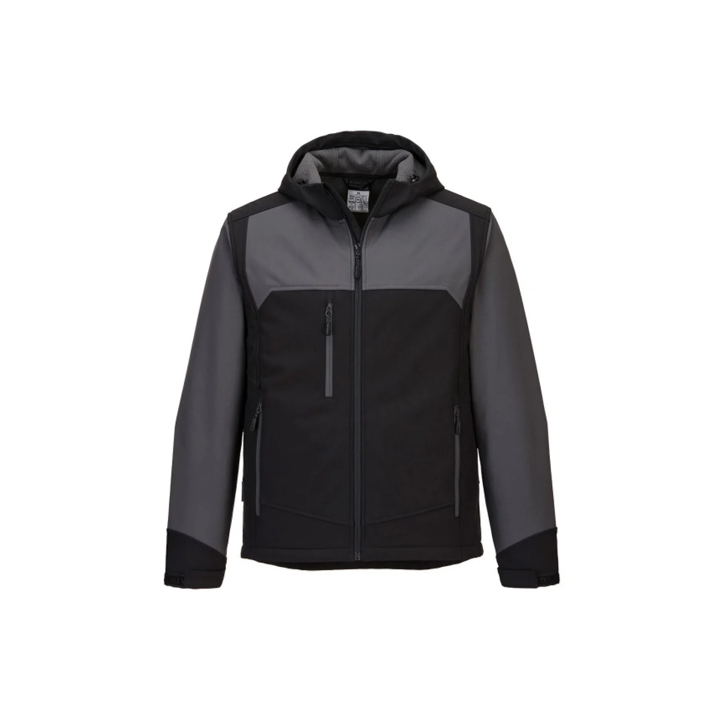 Portwest KX3 kapucnis softshell dzseki fekete/szürke