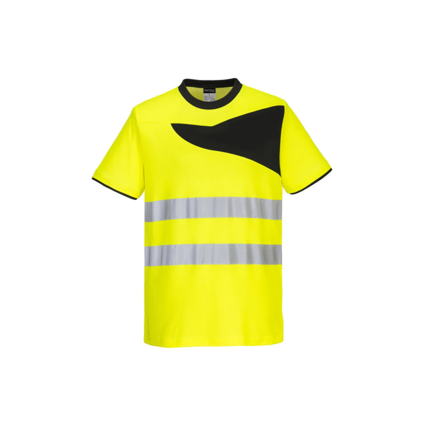 Portwest PW213 - PW2 Hi-Vis póló S/S sárga/fekete