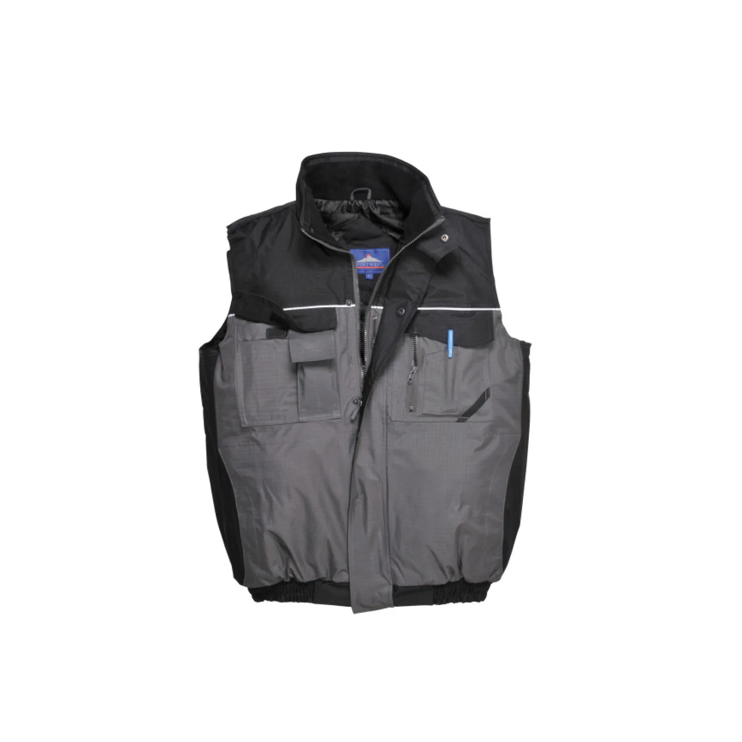 Portwest S560 - Ripstop kéttónusú mellény fekete/szürke