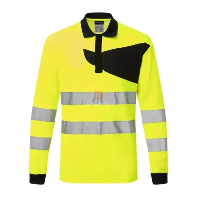 Portwest PW2 Hi-Vis Polo Shirt L/S