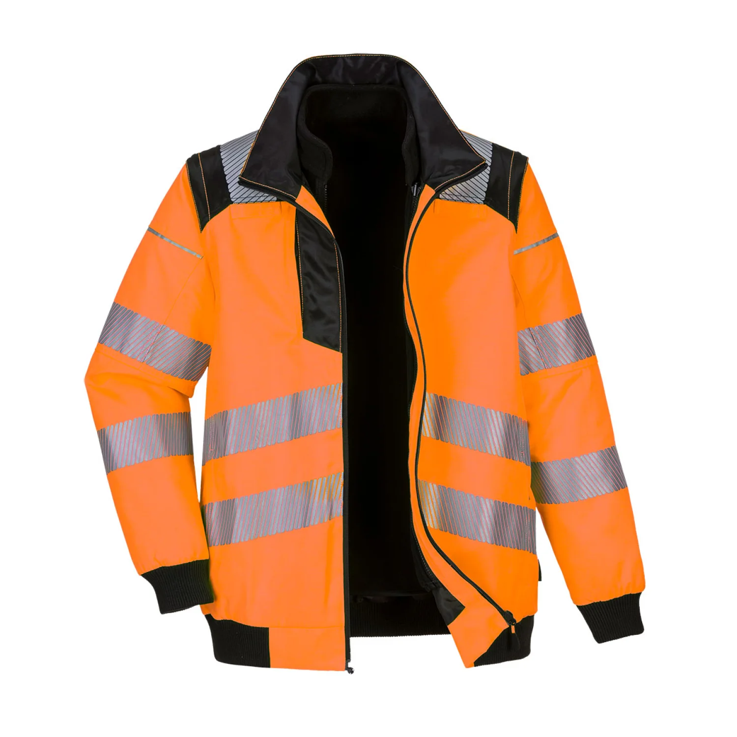 Portwest PW302 - PW3 Hi-Vis 3-in-1 Pilóta kabát narancs/fekete