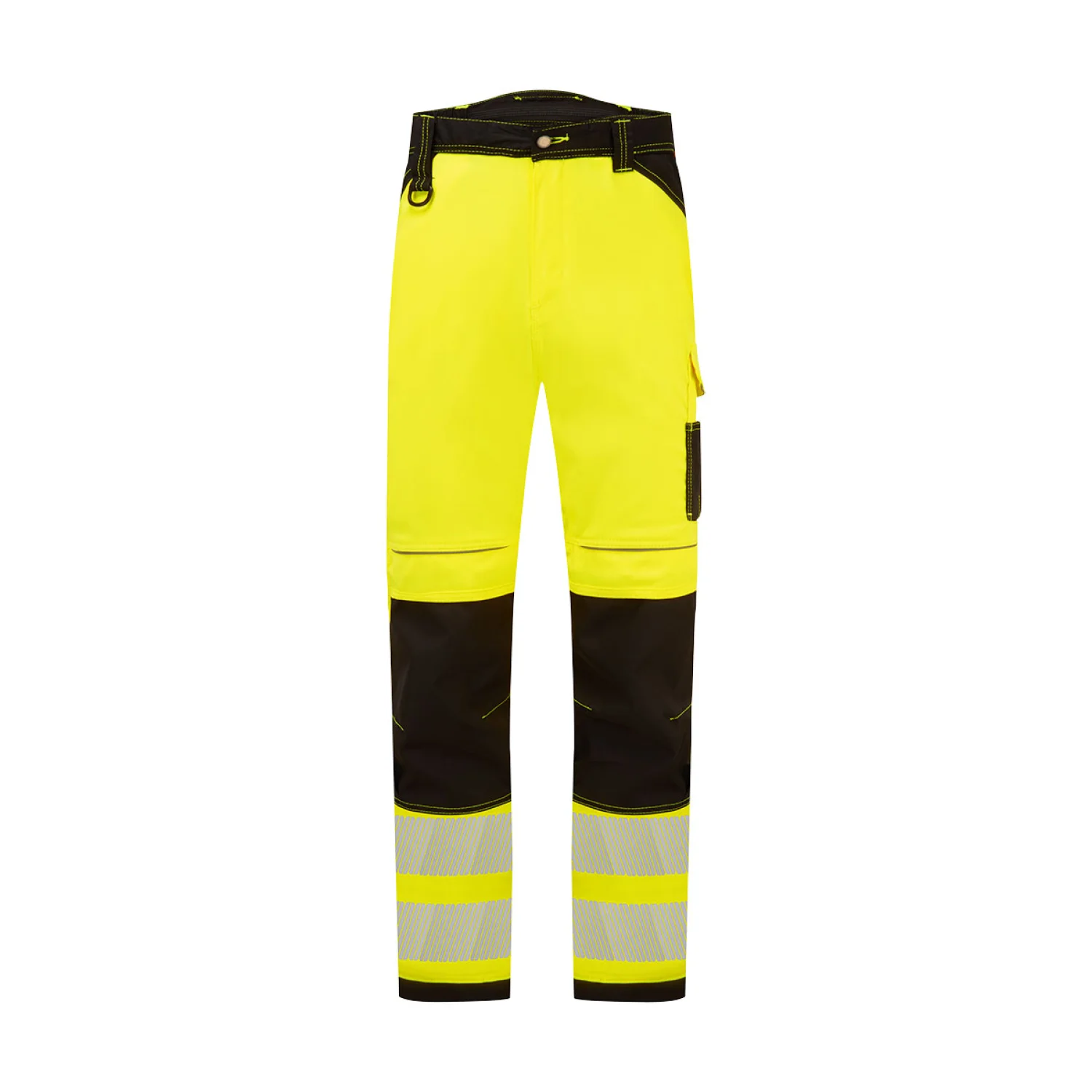 Portwest PW3 Hi-Vis könnyű stretch nadrág Sárga/Fekete