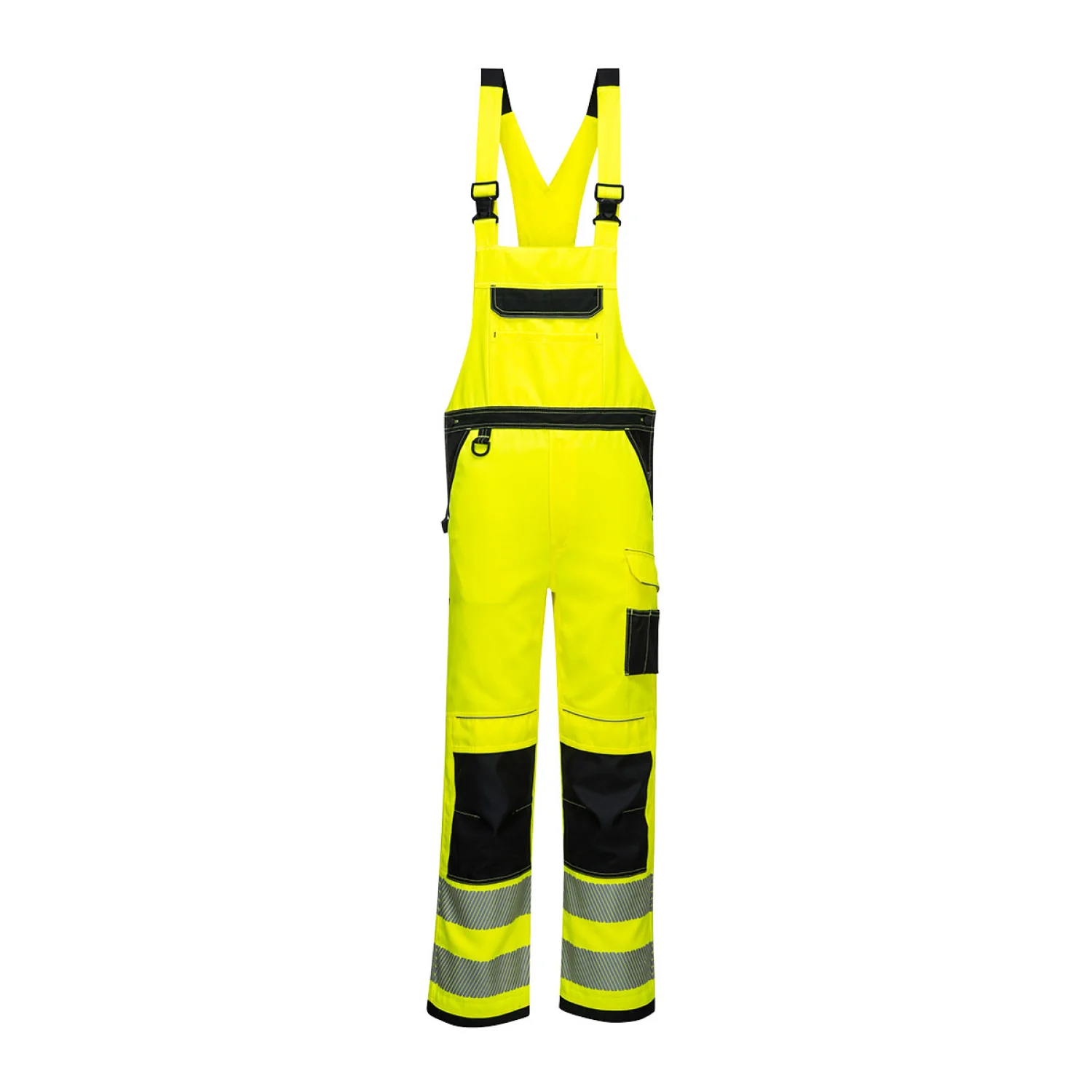 Portwest PW3 Hi-Vis kantáros nadrág Sárga/Fekete