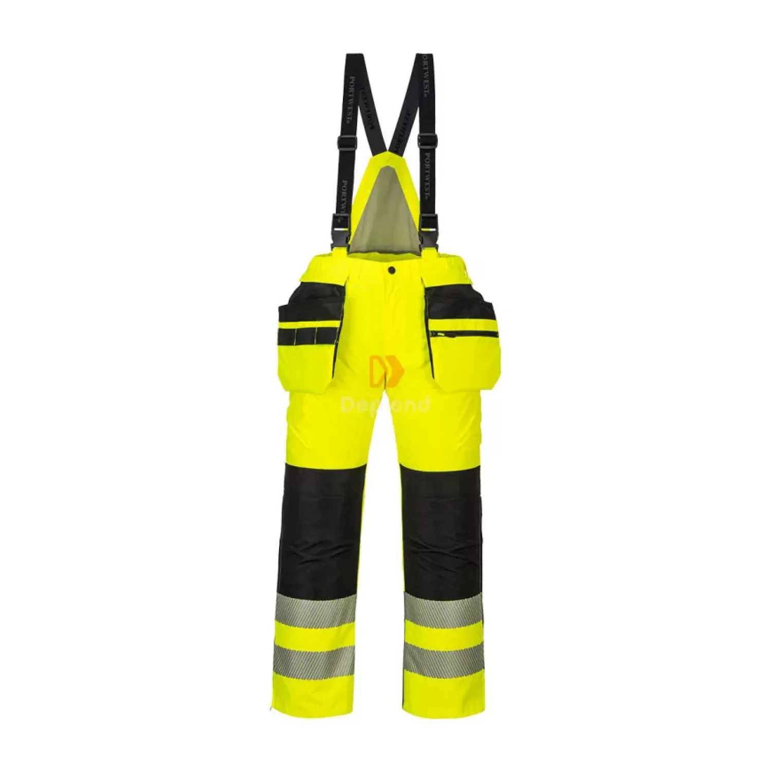 Portwest PW3 Hi-Vis téli nadrág sárga / fekete