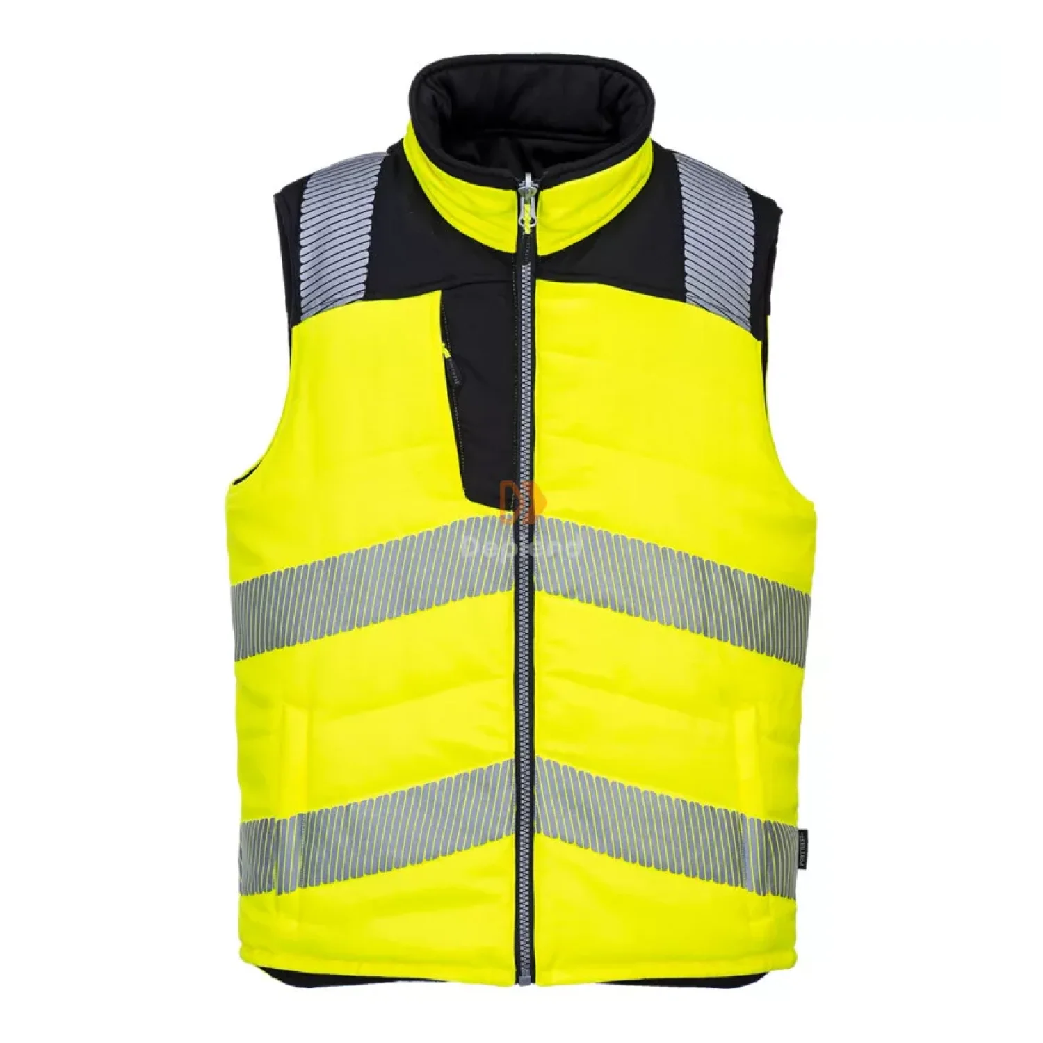Portwest PW3 Hi-Vis kifordítható mellény sárga / fekete