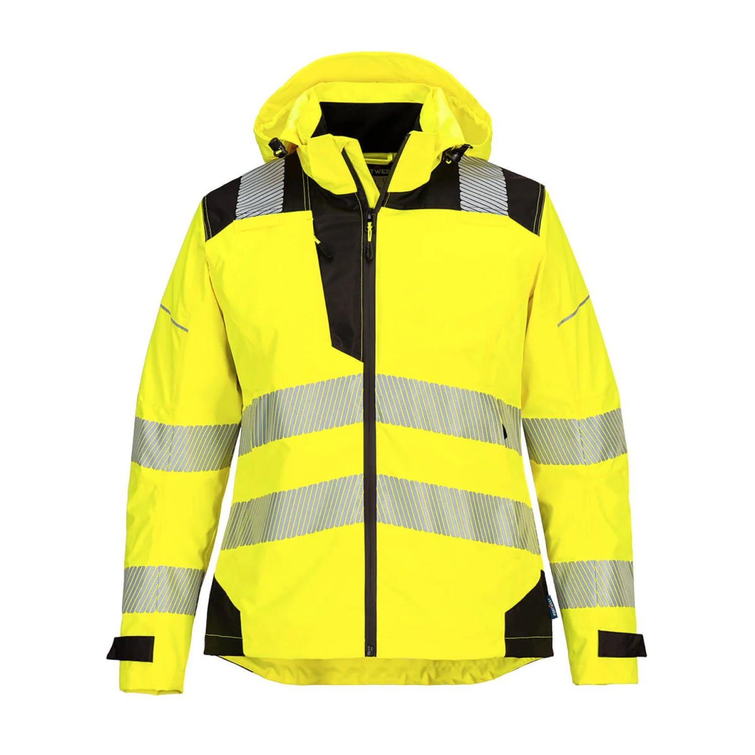 Portwest PW3 Hi-Vis női esőkabát Sárga/Fekete