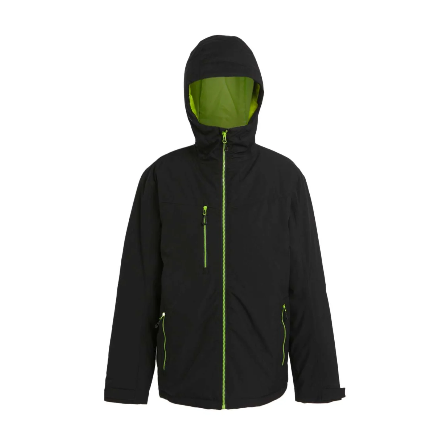 Regatta Navigate vízálló hőszigetelt dzseki Black/Lime Green