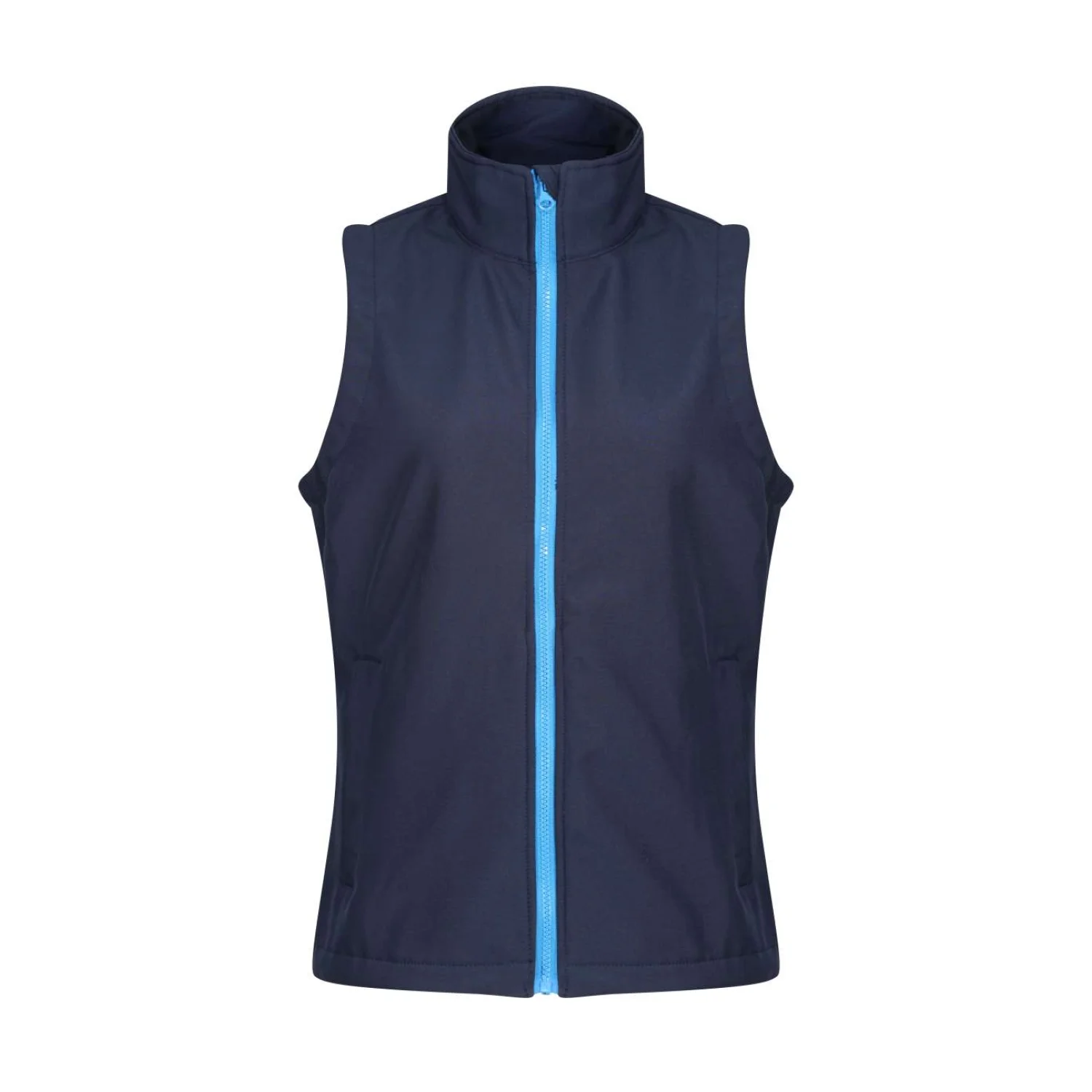 Regatta Ablaze nyomtatható női softshell mellény kabátok és dzseki Navy/French Blue