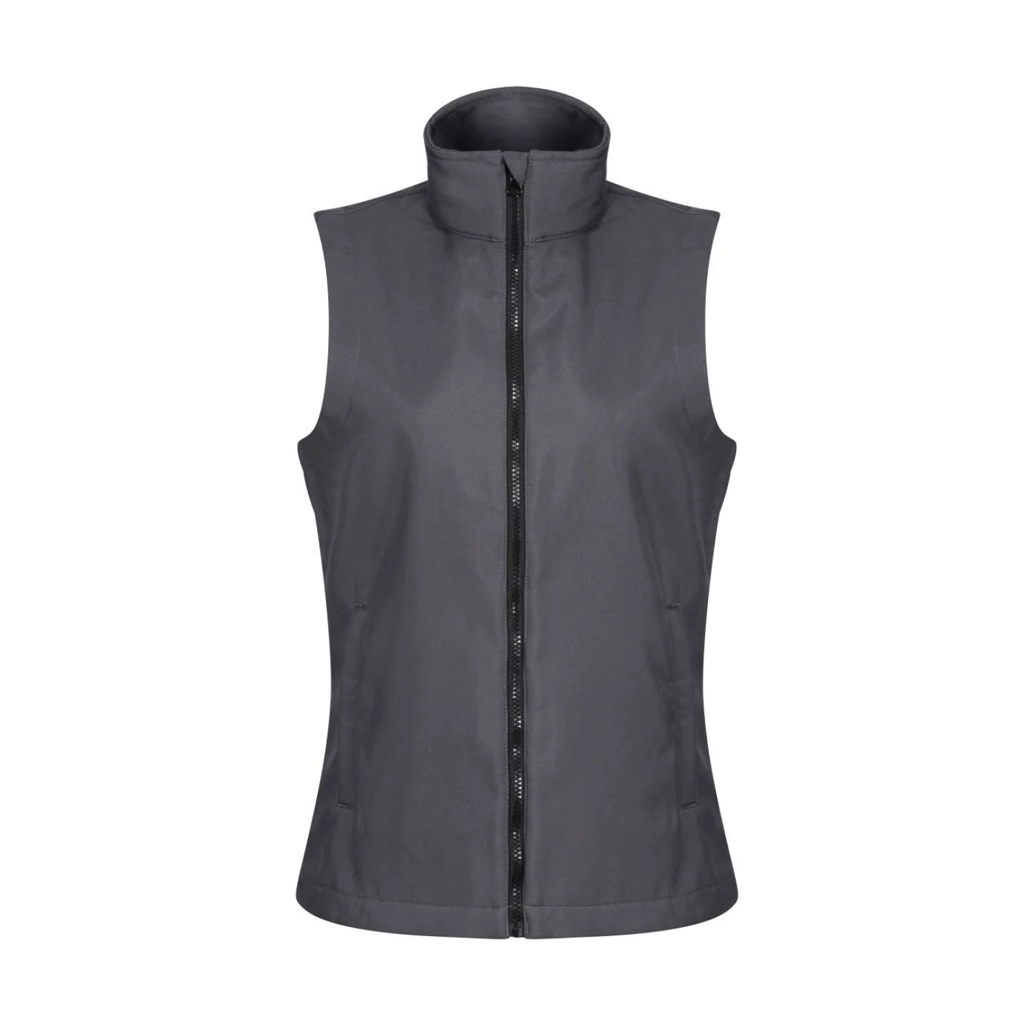 Regatta Ablaze nyomtatható női softshell mellény kabátok és dzseki Seal Grey/Black