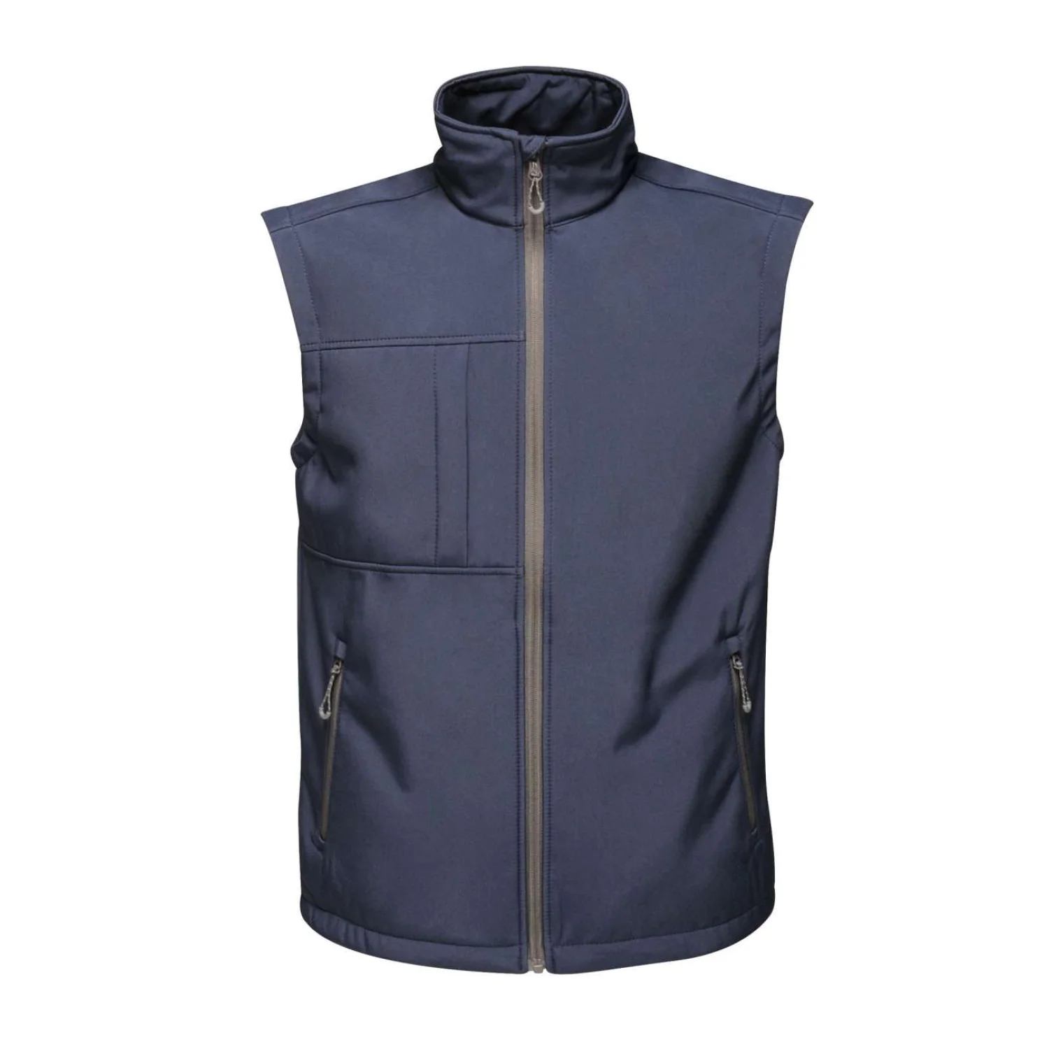 Regatta Octagon ii háromrétegű nyomtatható softshell mellény kabátok és dzseki Navy/Seal Grey