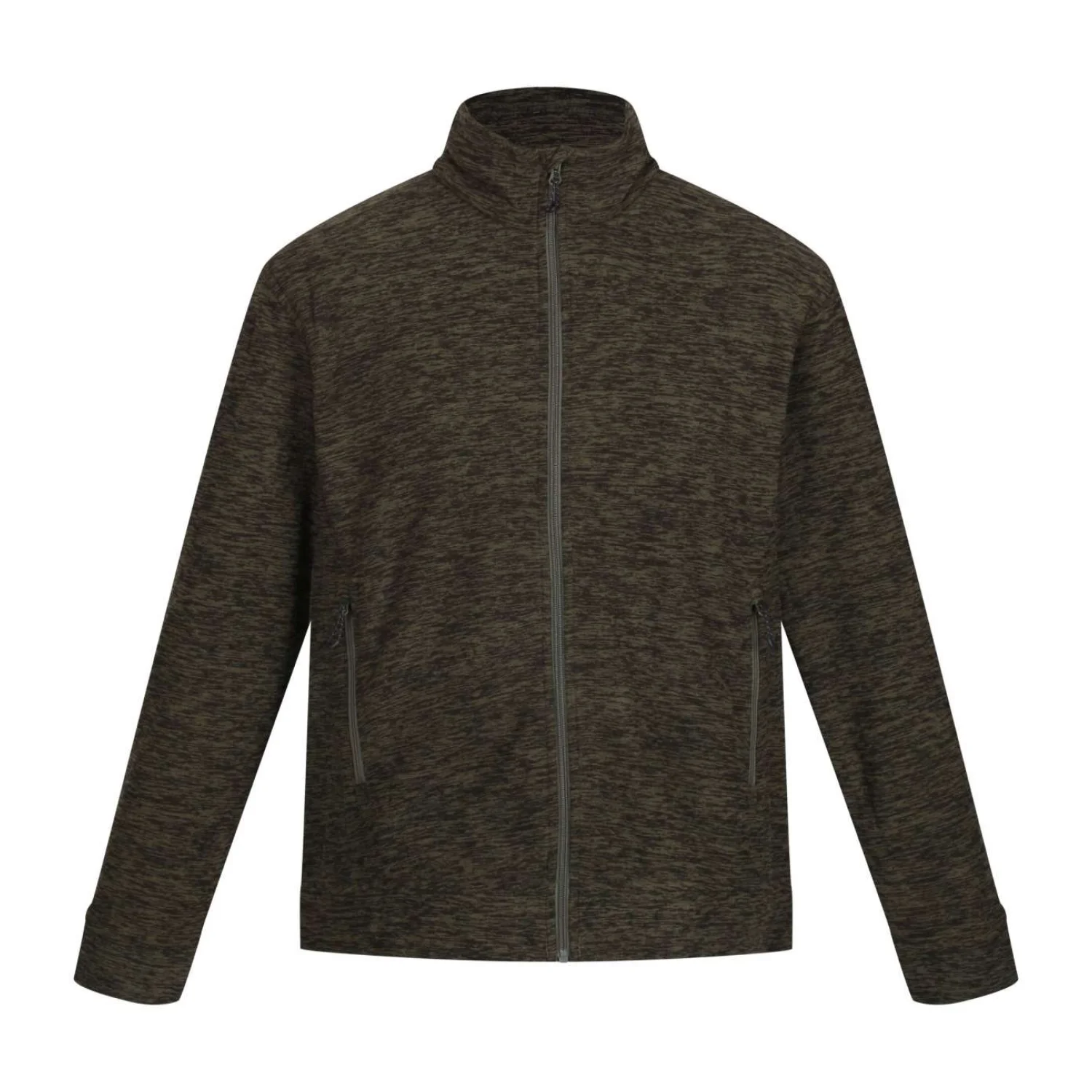 Regatta Thornly men - full zip marl fleece pulóverek és kardigán Dark Khaki Marl