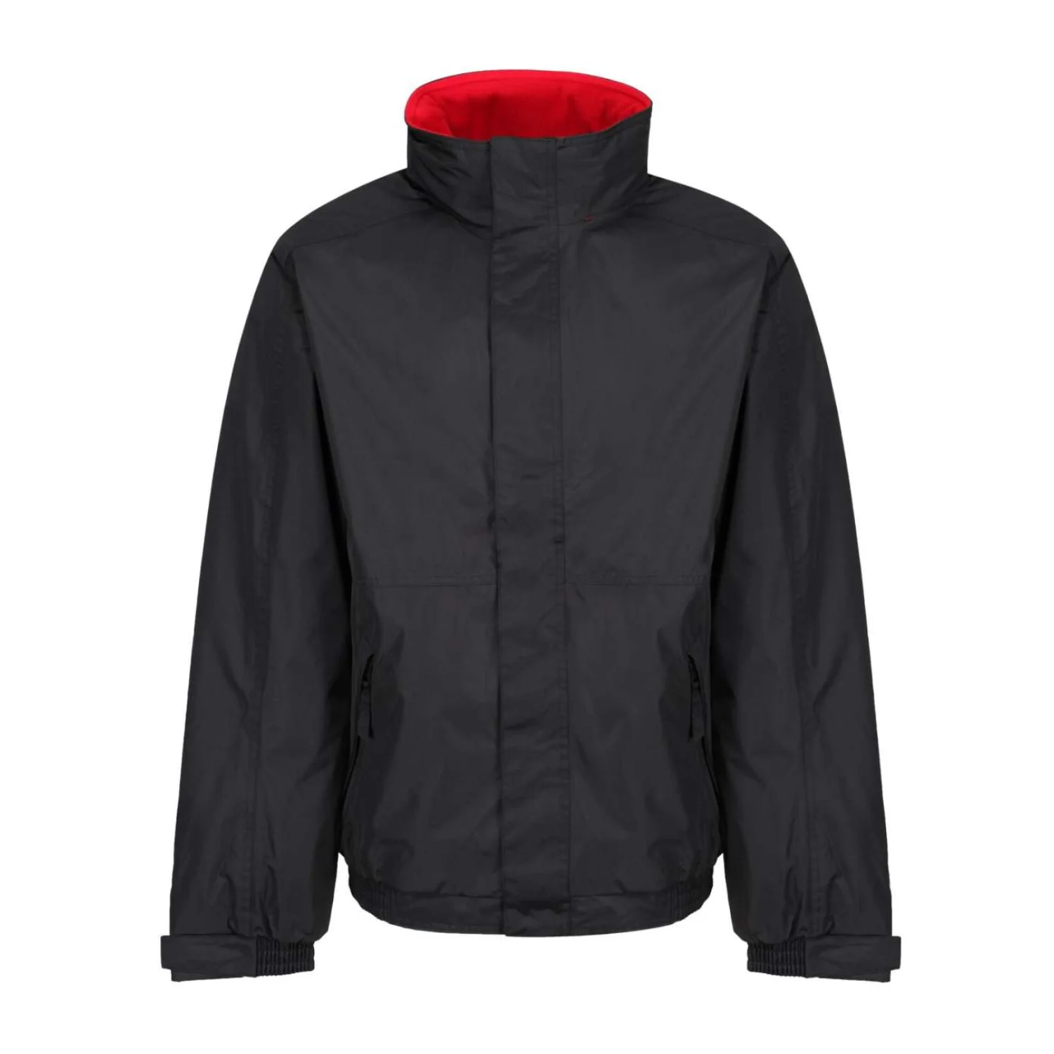 Regatta Dover polár-bélelt bomber dzseki Black/Classic Red