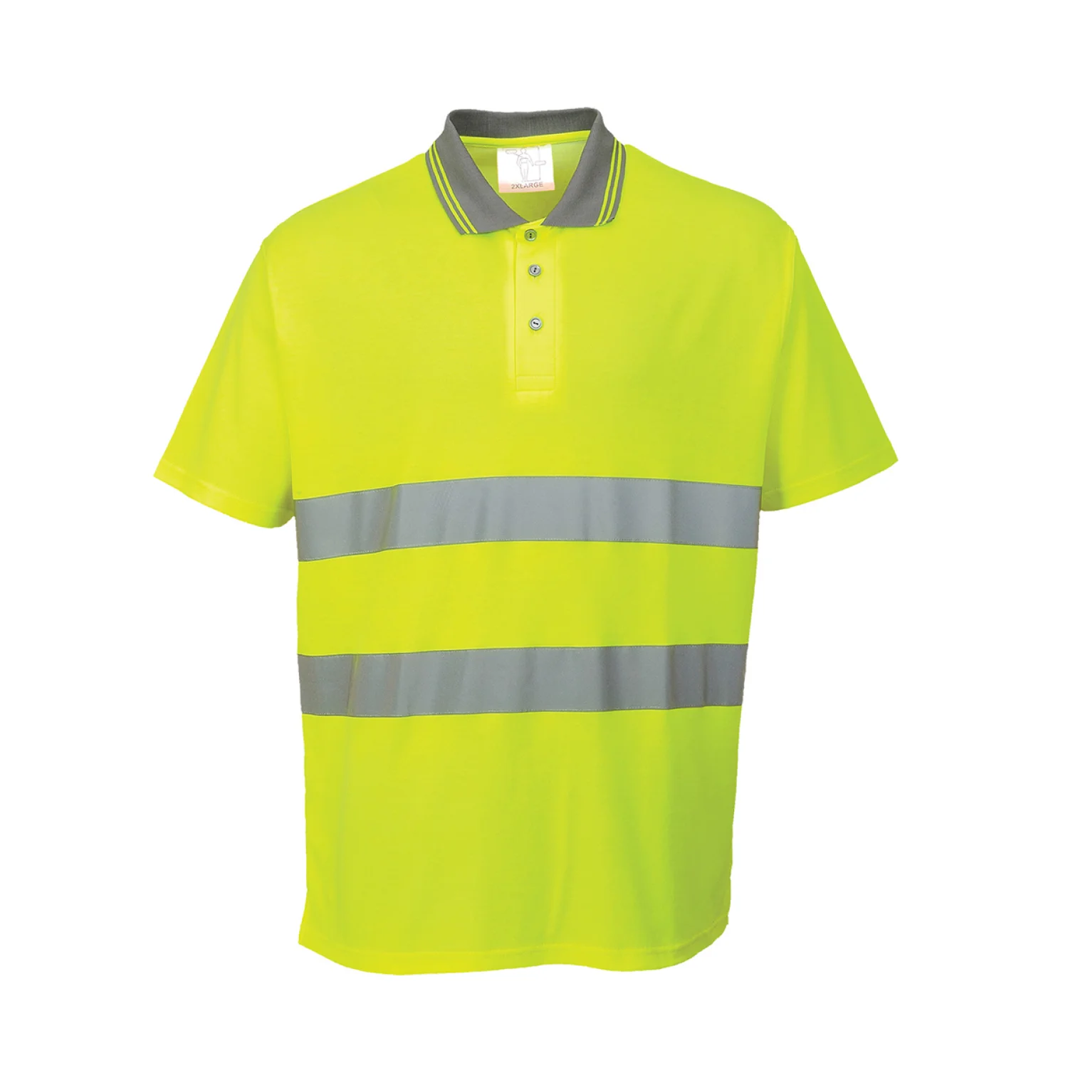 Portwest Cotton Comfort pólóing sárga