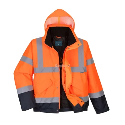 Portwest Hi-Vis kéttónusú bomber kabát