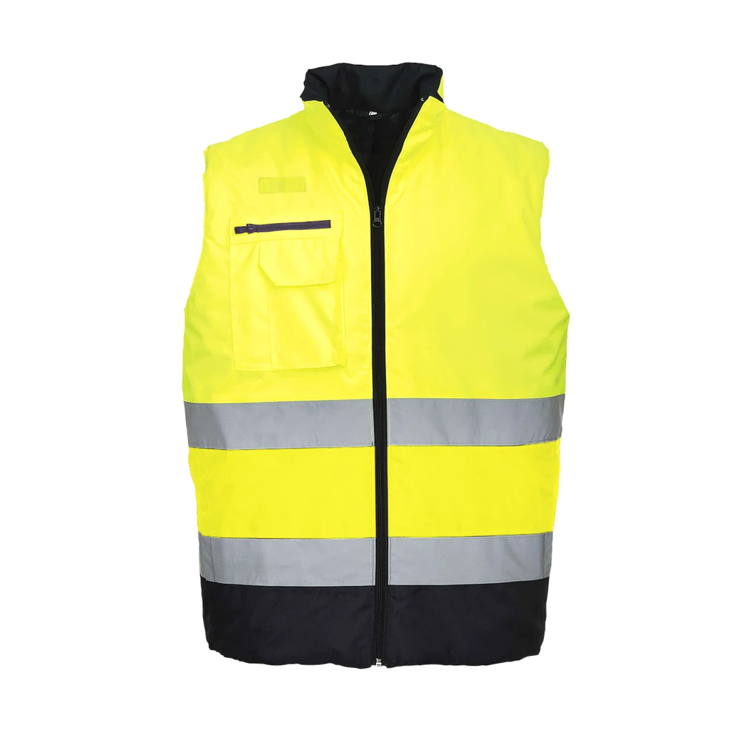 Portwest Hi-Vis kéttónusú mellény Sárga/Navy